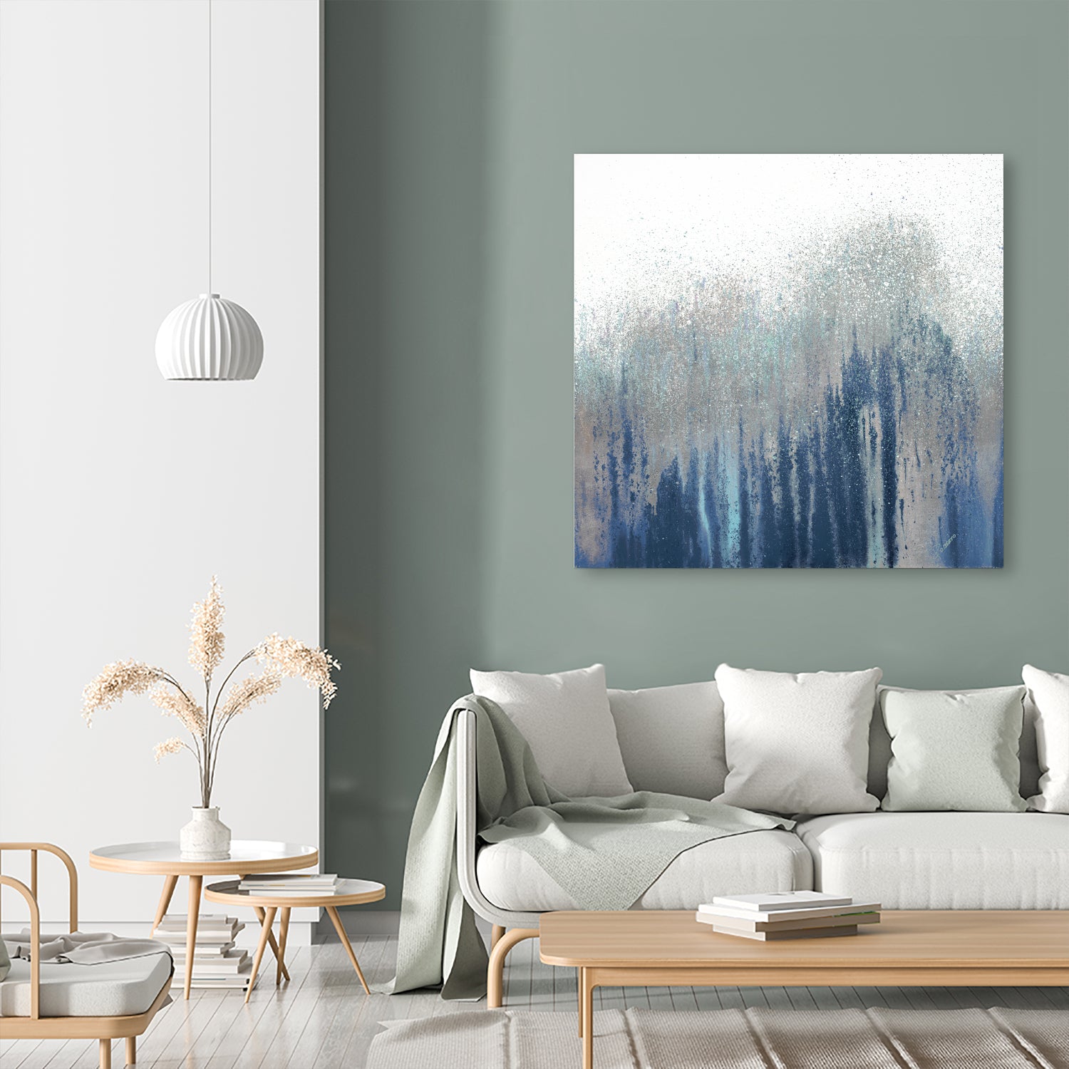 Teal Woods by Roberto Gonzalez on GIANT ART - abstract abstract