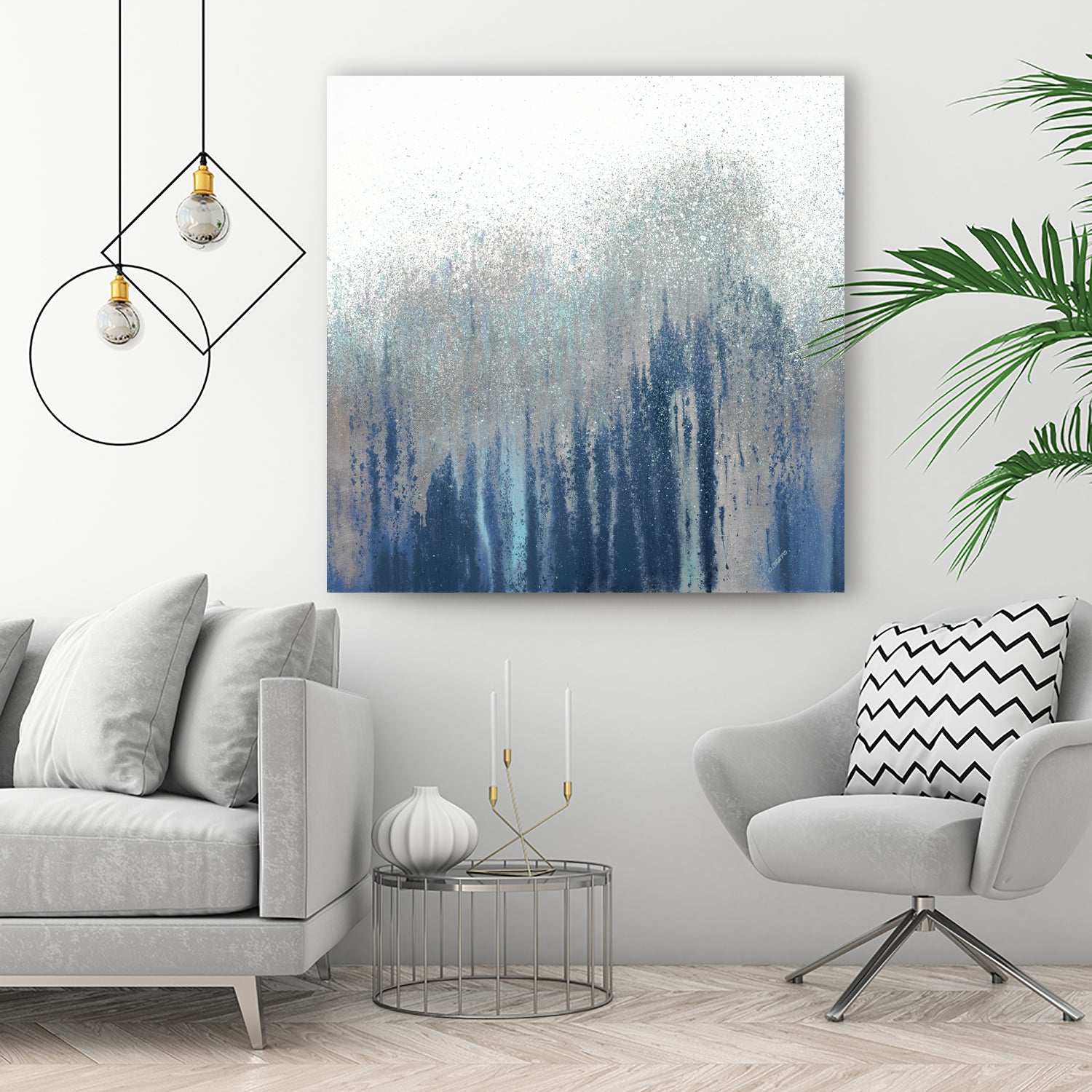 Teal Woods by Roberto Gonzalez on GIANT ART - abstract abstract