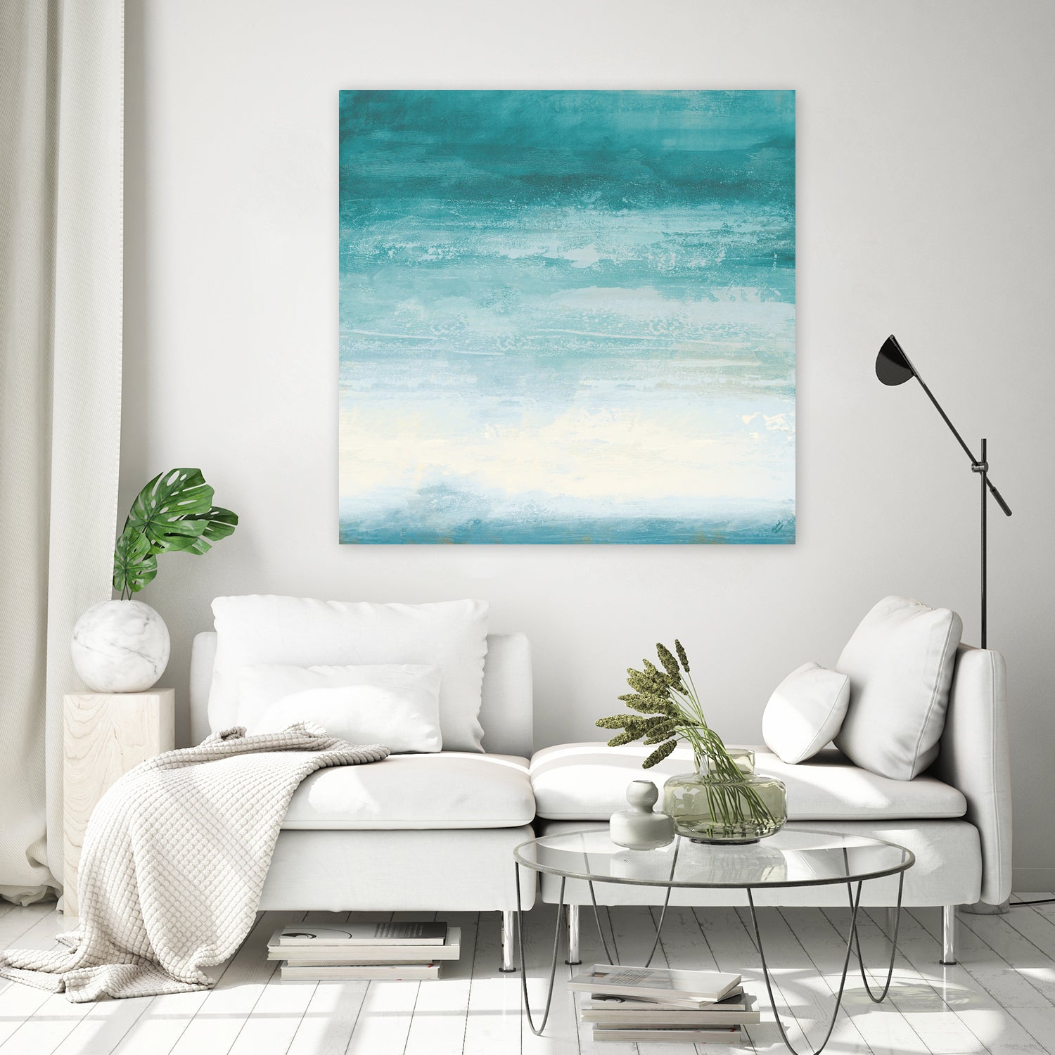 Stormy Skies In Blue II by Michael Marcon on GIANT ART - abstract blue