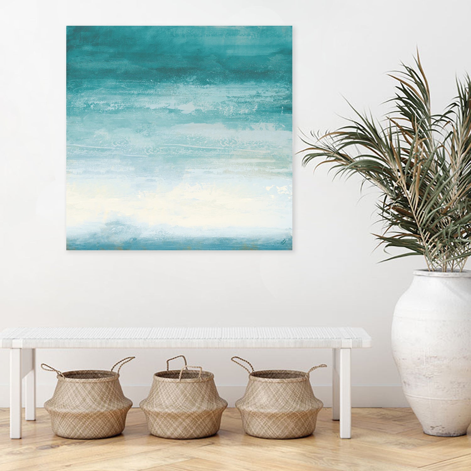 Stormy Skies In Blue II by Michael Marcon on GIANT ART - abstract blue