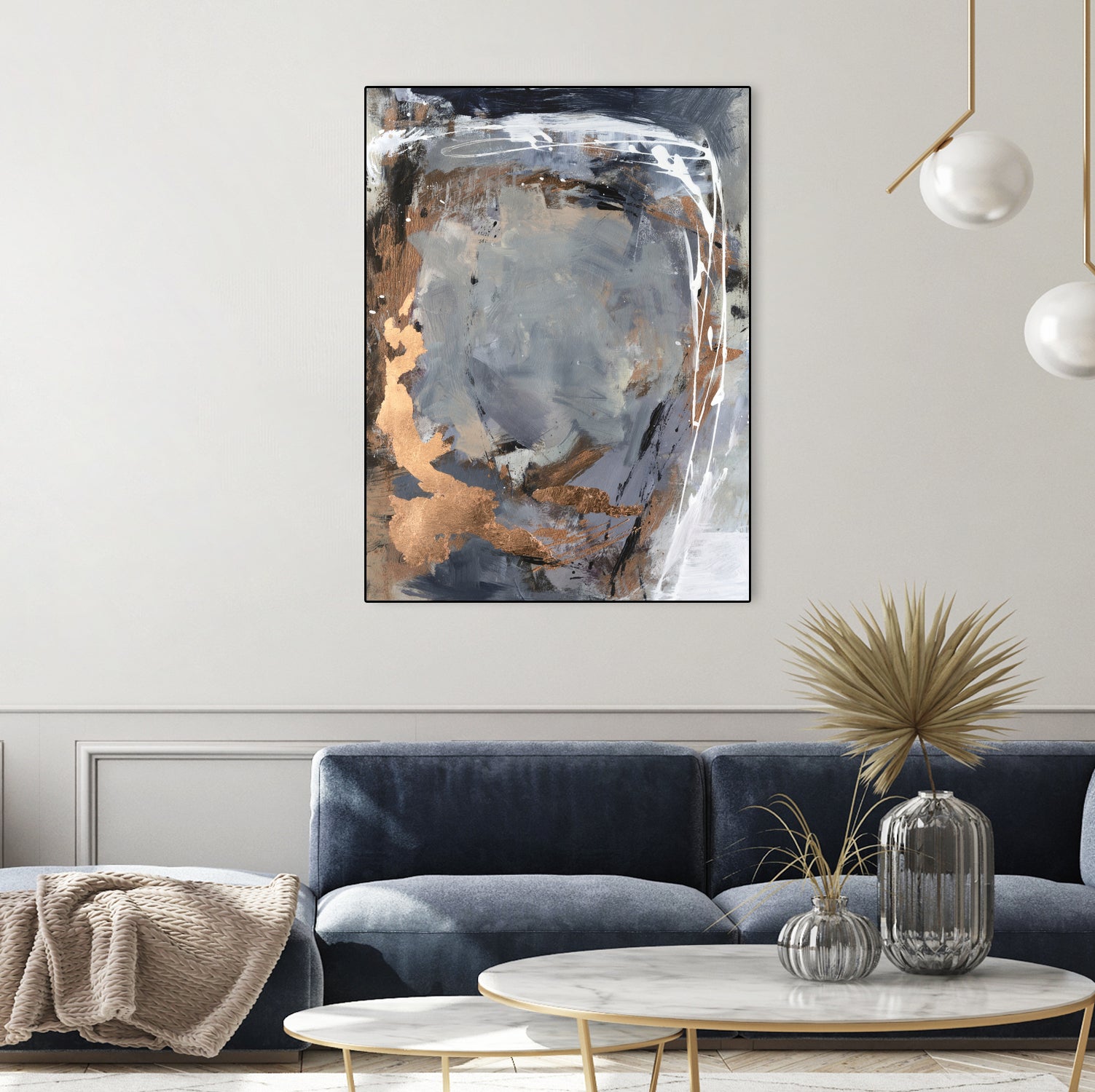 Copper Crested Twilight I by Victoria Barnes on GIANT ART - abstract geometrics abstract