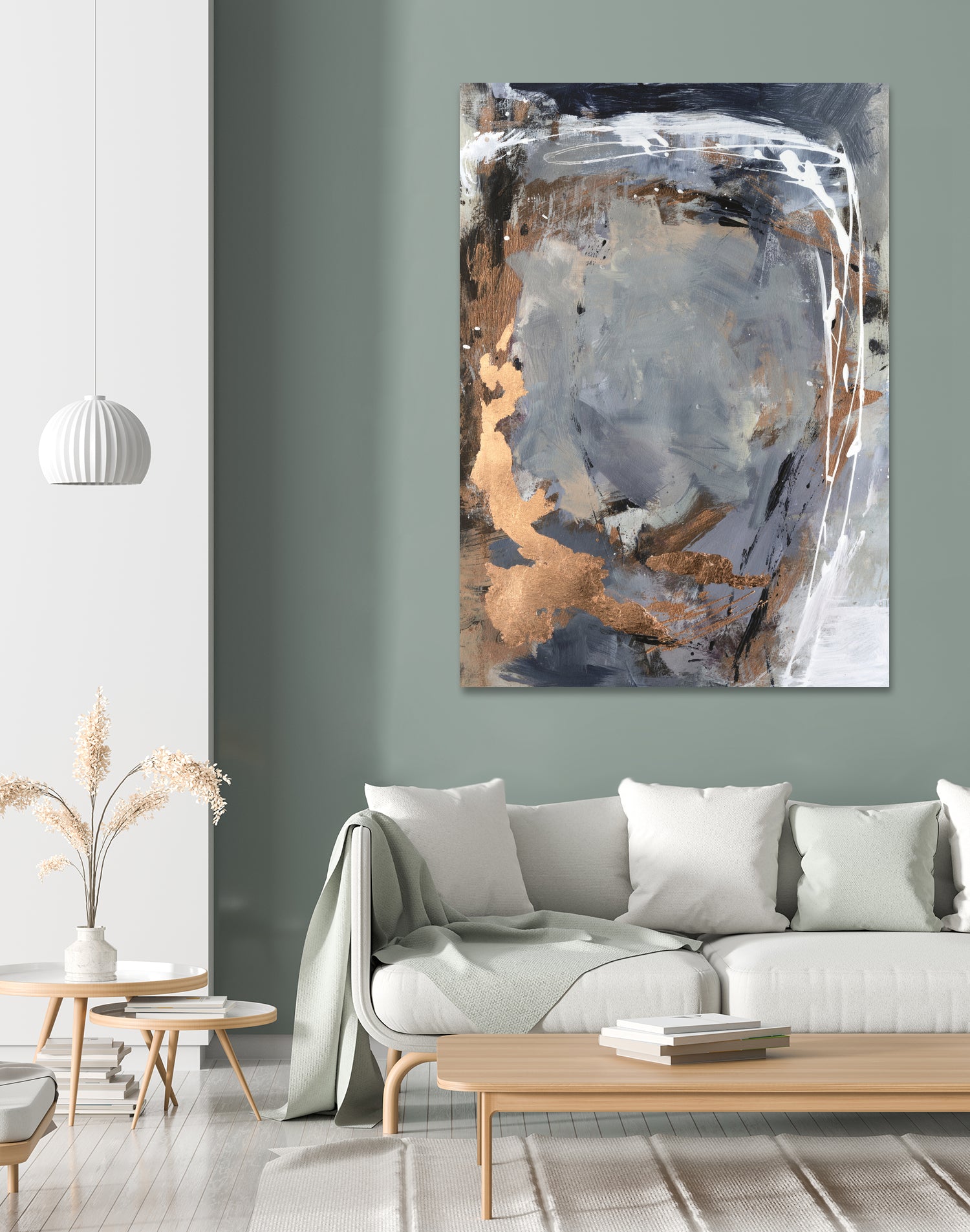 Copper Crested Twilight I by Victoria Barnes on GIANT ART - abstract geometrics abstract