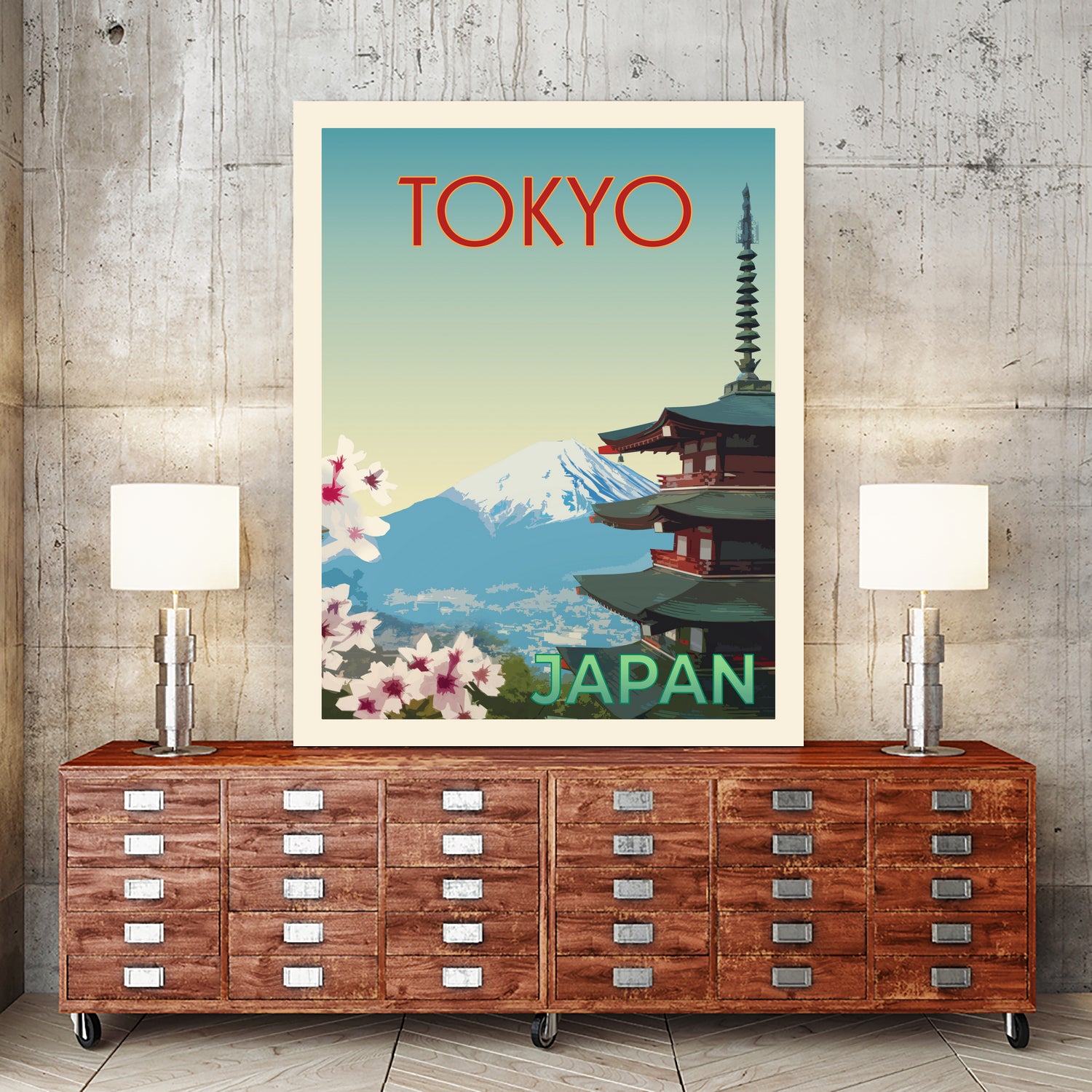 Retro Style Travel by Victoria Barnes on GIANT ART - landscape