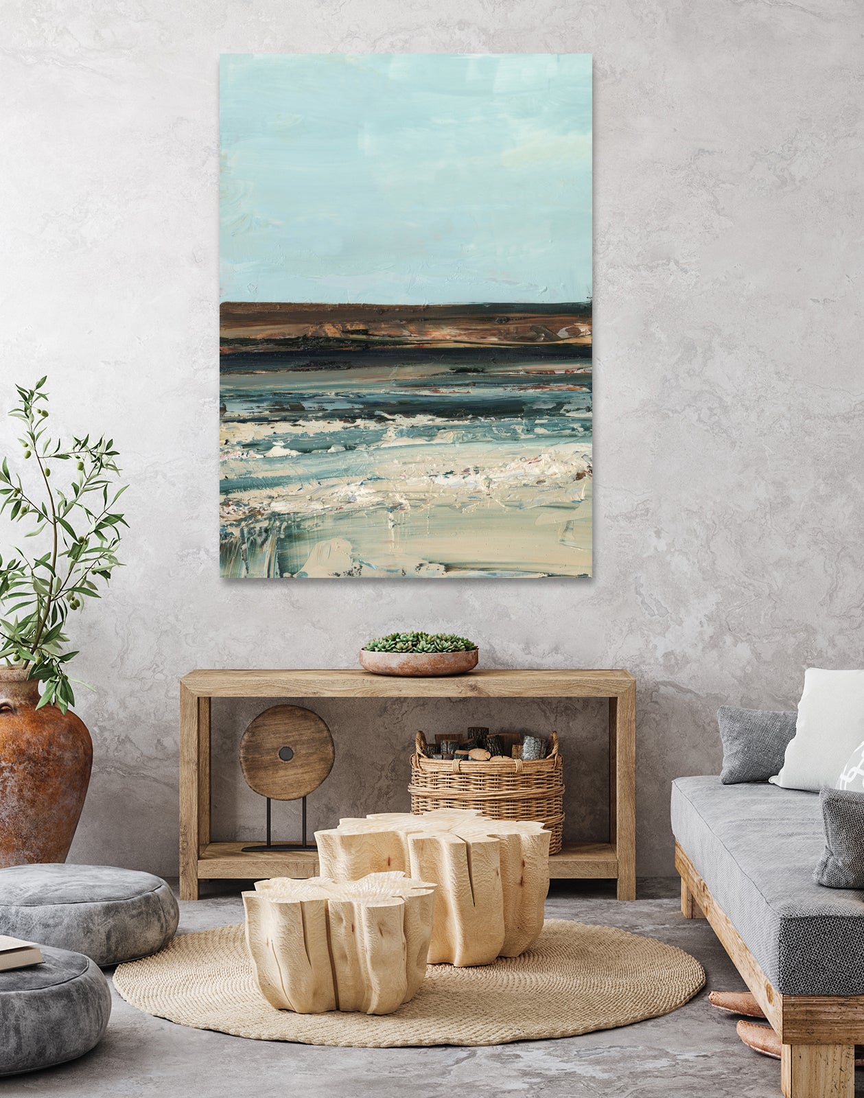 Rich Coastline I by Ethan Harper on GIANT ART - abstract