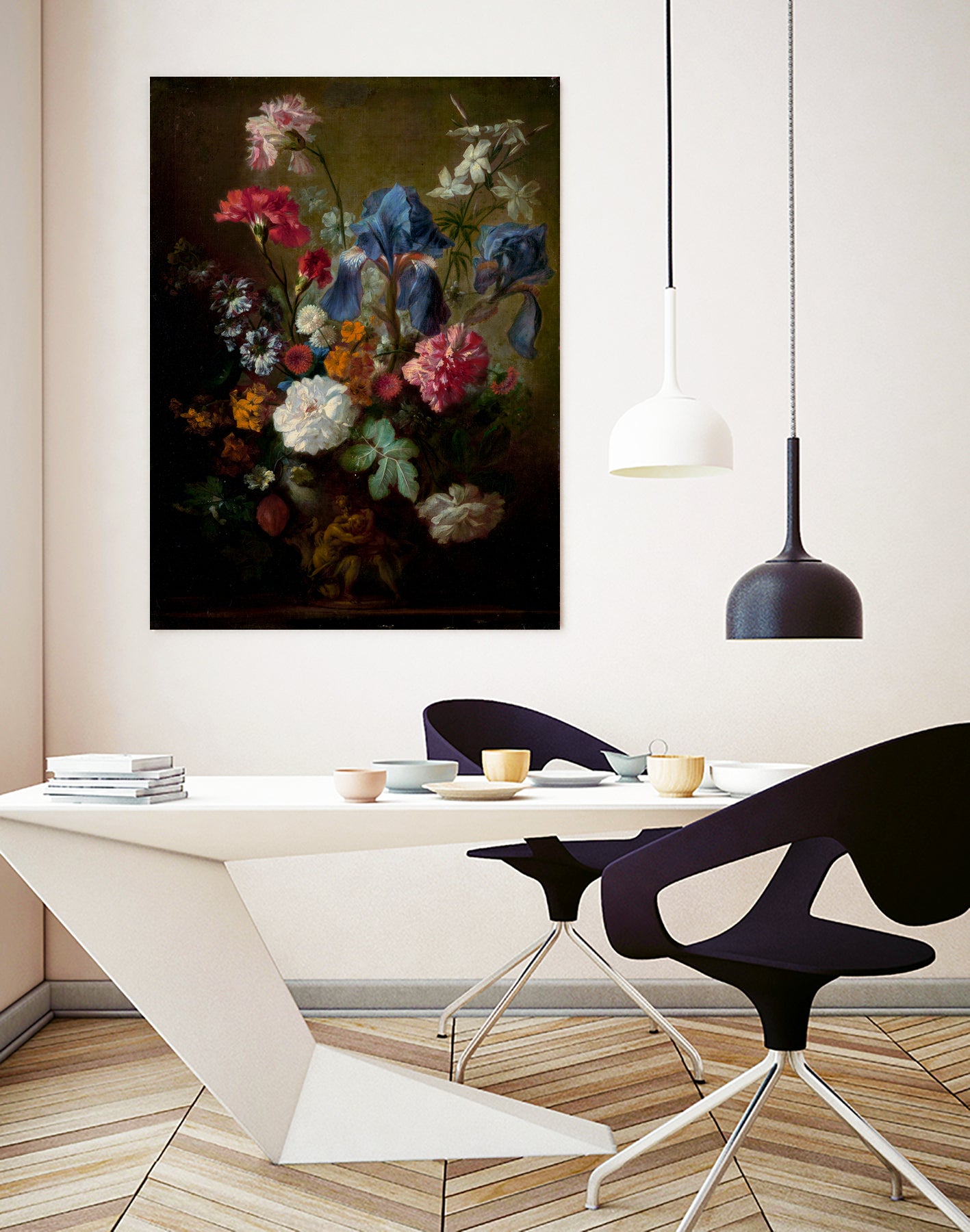 Demure Dutch Floral I by Jan Van Huysum on GIANT ART - botanical