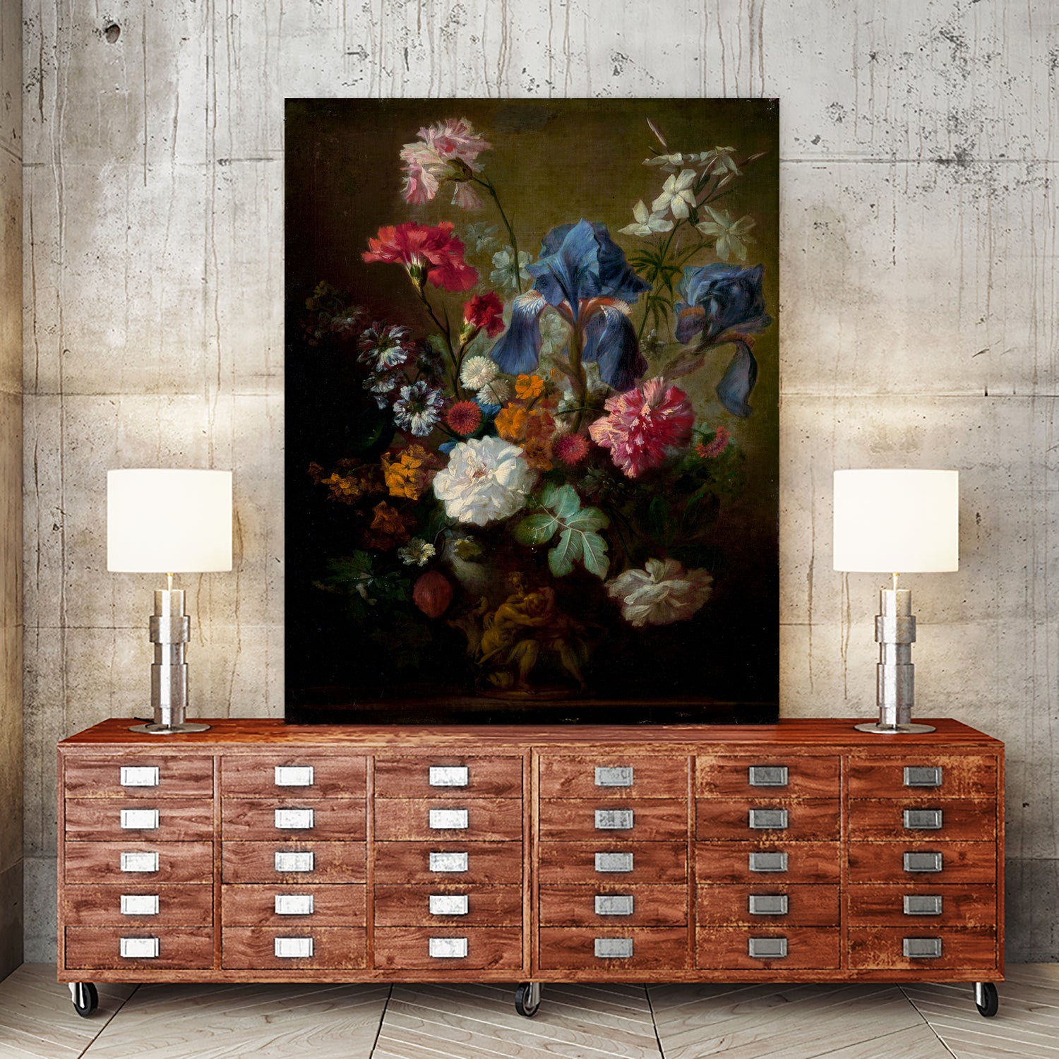 Demure Dutch Floral I by Jan Van Huysum on GIANT ART - botanical