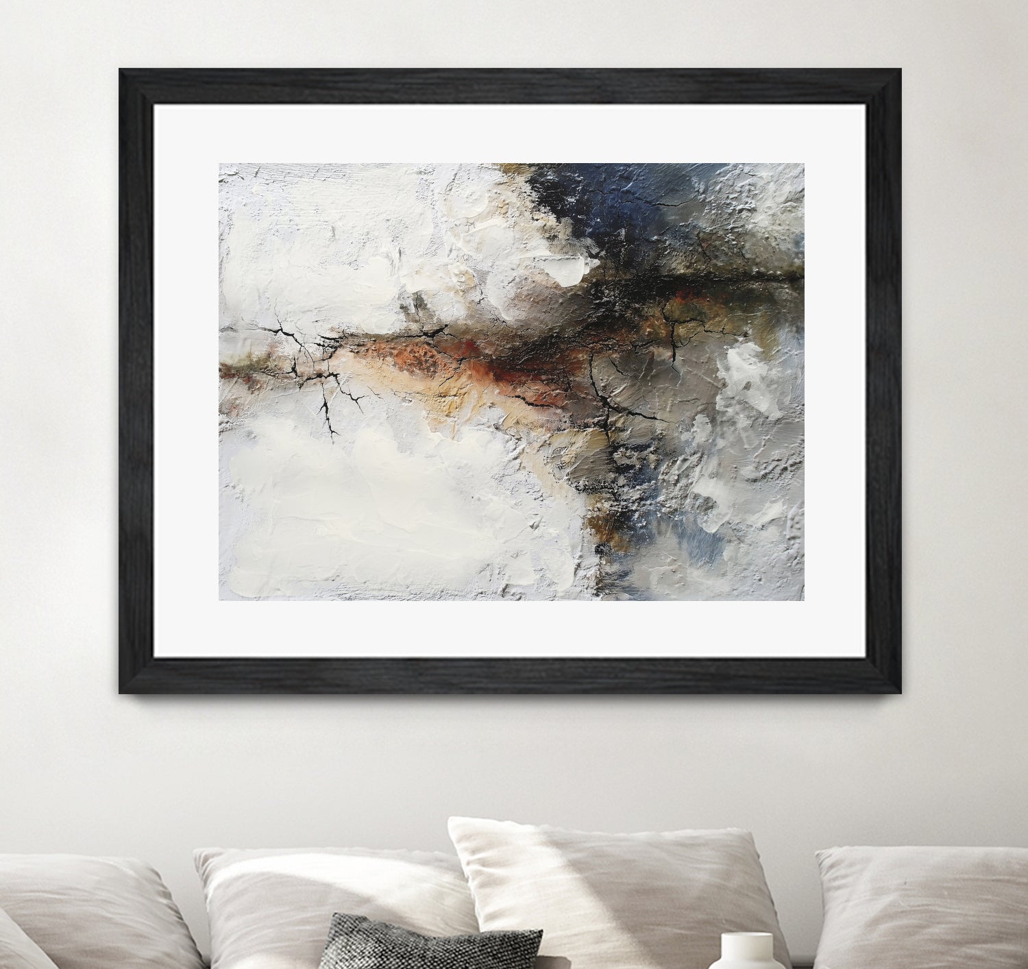 Unlined I by Melissa Wang on GIANT ART - abstract geometrics cloud dancer