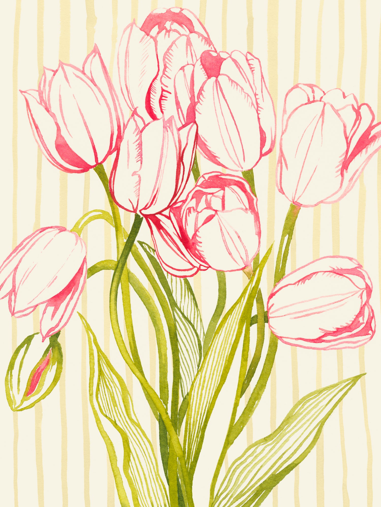 Sunday Best I by Grace Popp on GIANT ART - floral botanicals flowers