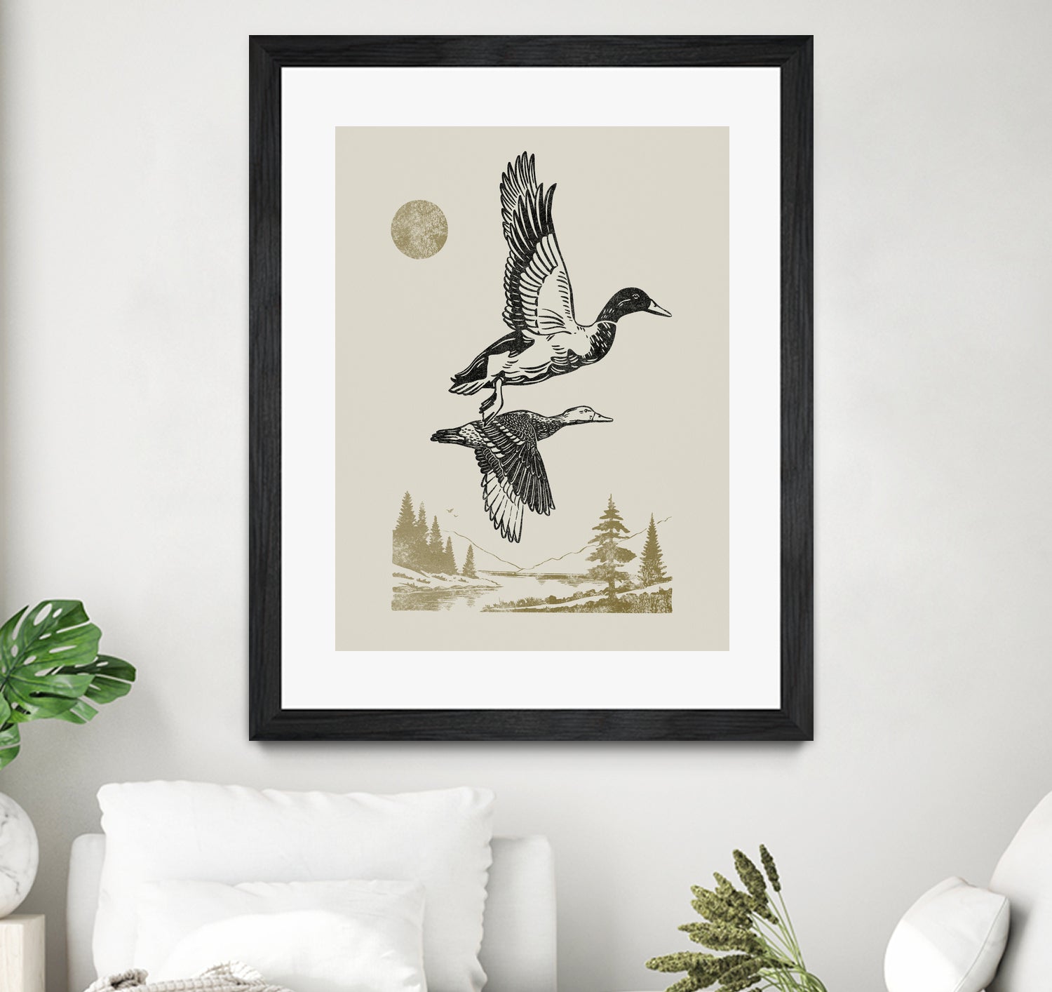 Lake Meditation l by Victoria Barnes on GIANT ART - animals nature birds