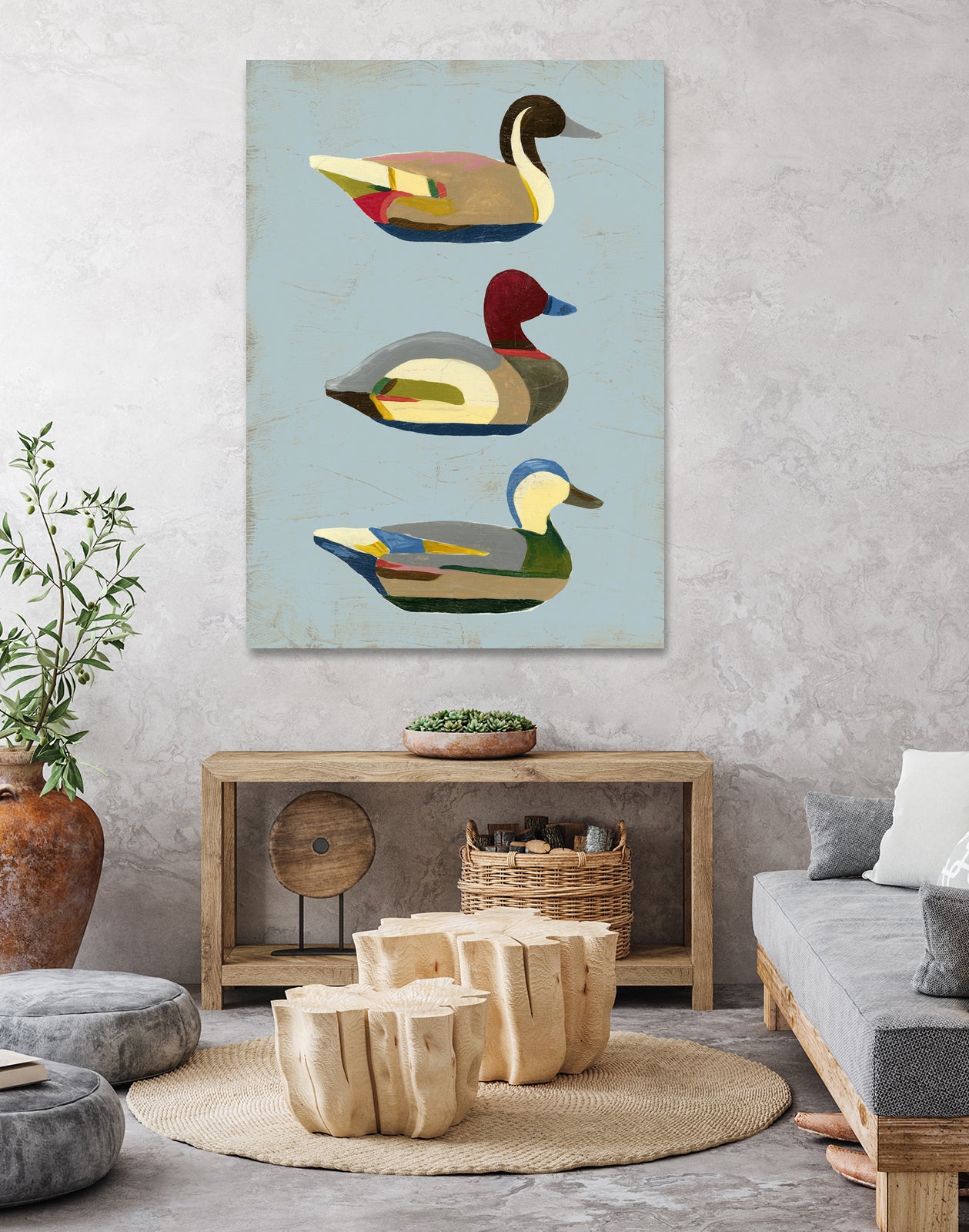 Decoy Ducks I by June Erica Vess on GIANT ART - animals nature birds