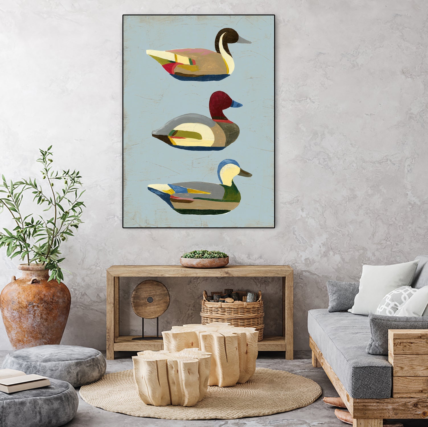 Decoy Ducks I by June Erica Vess on GIANT ART - animals nature birds