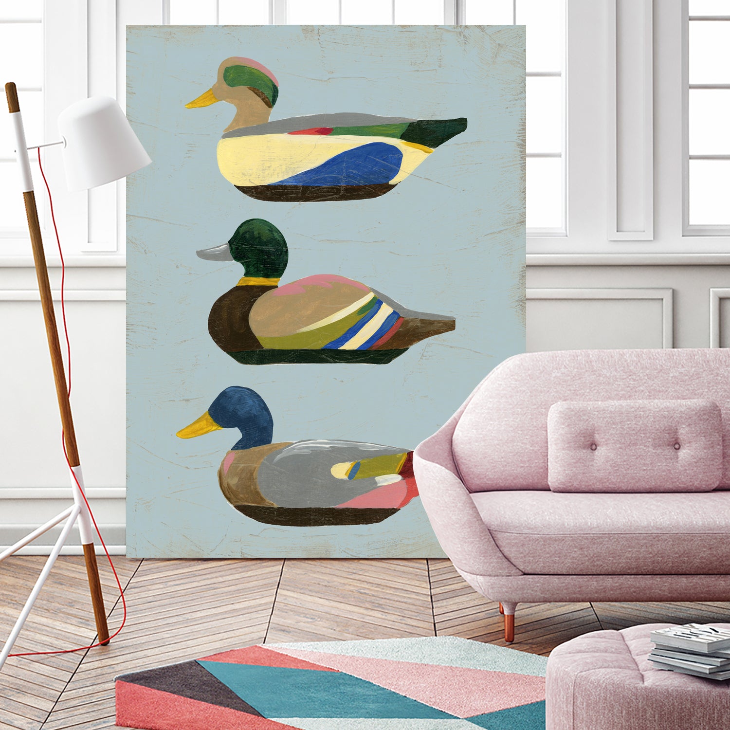 Decoy Ducks II by June Erica Vess on GIANT ART - animals nature birds