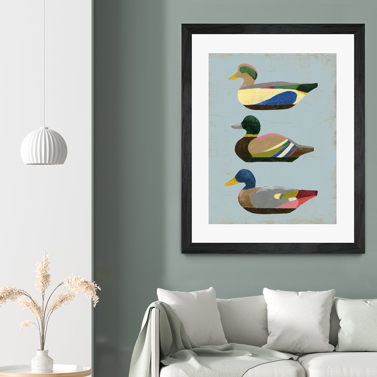 Decoy Ducks II by June Erica Vess on GIANT ART - animals nature birds