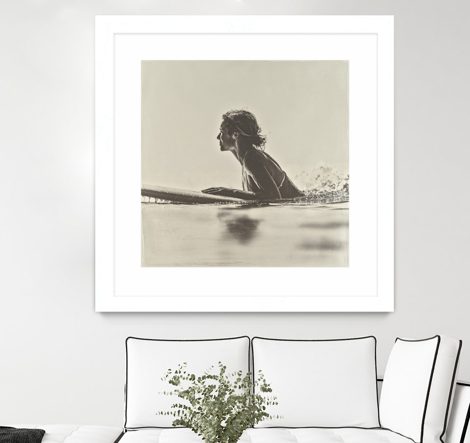 Malibu Paddleout I by Walker Noble on GIANT ART - sports watersports