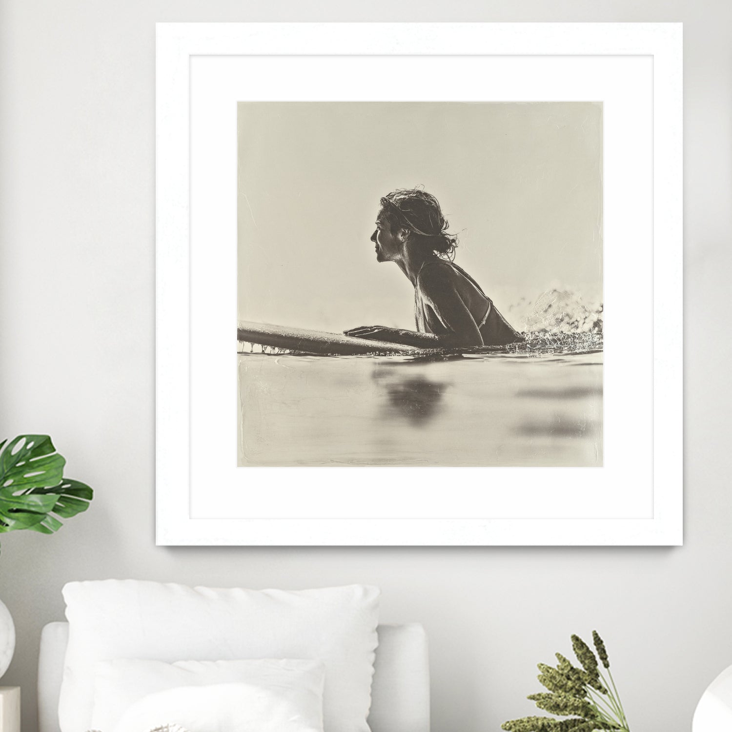 Malibu Paddleout I by Walker Noble on GIANT ART - sports watersports