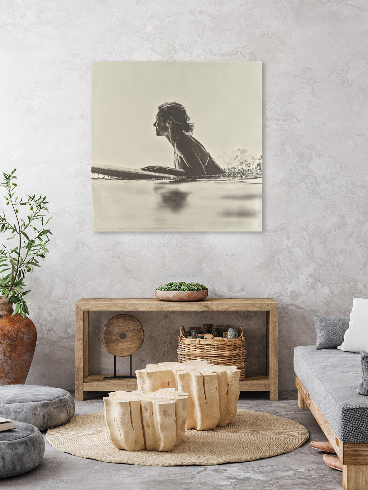 Malibu Paddleout I by Walker Noble on GIANT ART - sports watersports