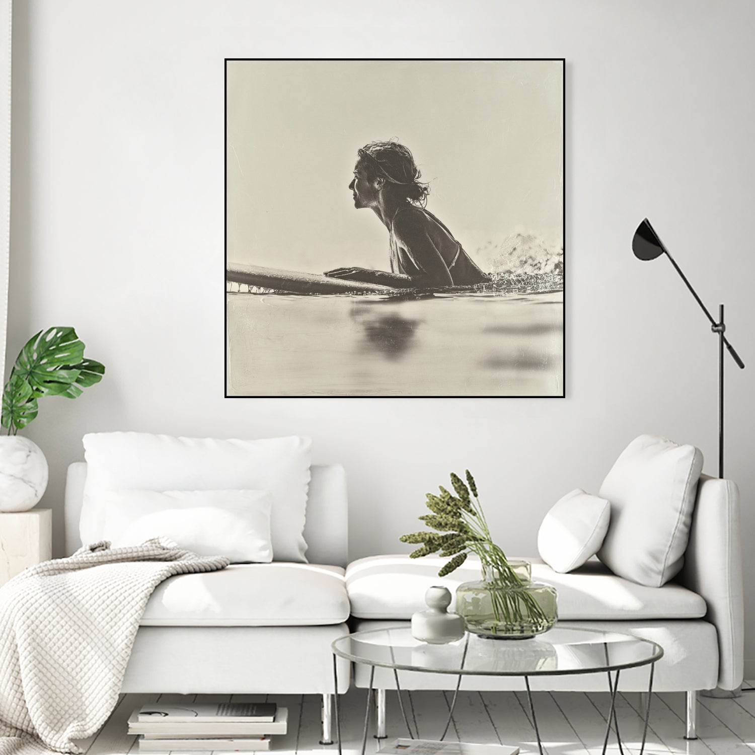 Malibu Paddleout I by Walker Noble on GIANT ART - sports watersports