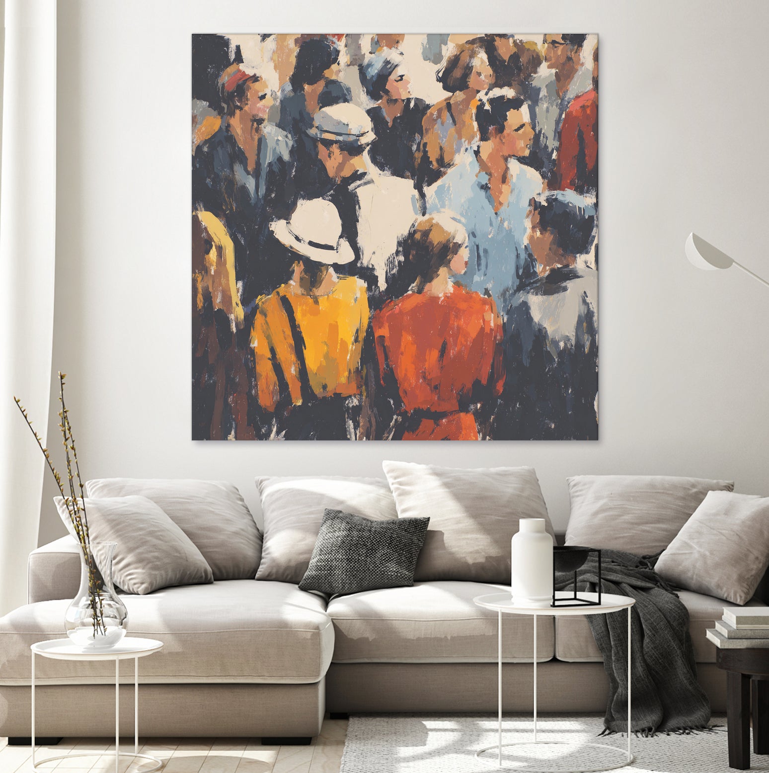 Faces in the Crowd I by Walker Noble on GIANT ART - figurative fashion other