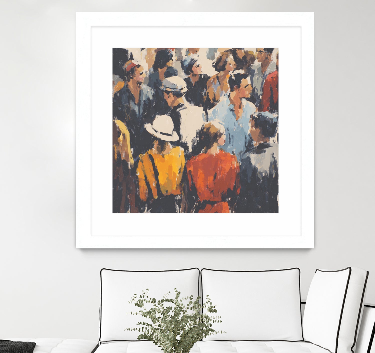 Faces in the Crowd I by Walker Noble on GIANT ART - figurative fashion other