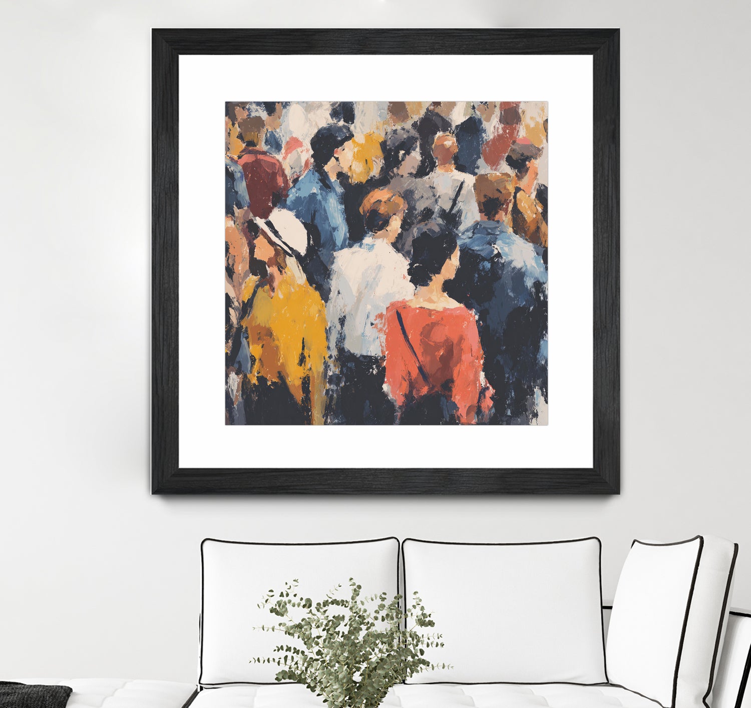 Faces in the Crowd II by Walker Noble on GIANT ART - figurative fashion other