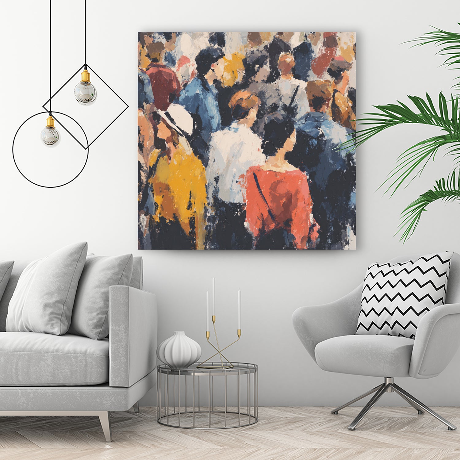 Faces in the Crowd II by Walker Noble on GIANT ART - figurative fashion other