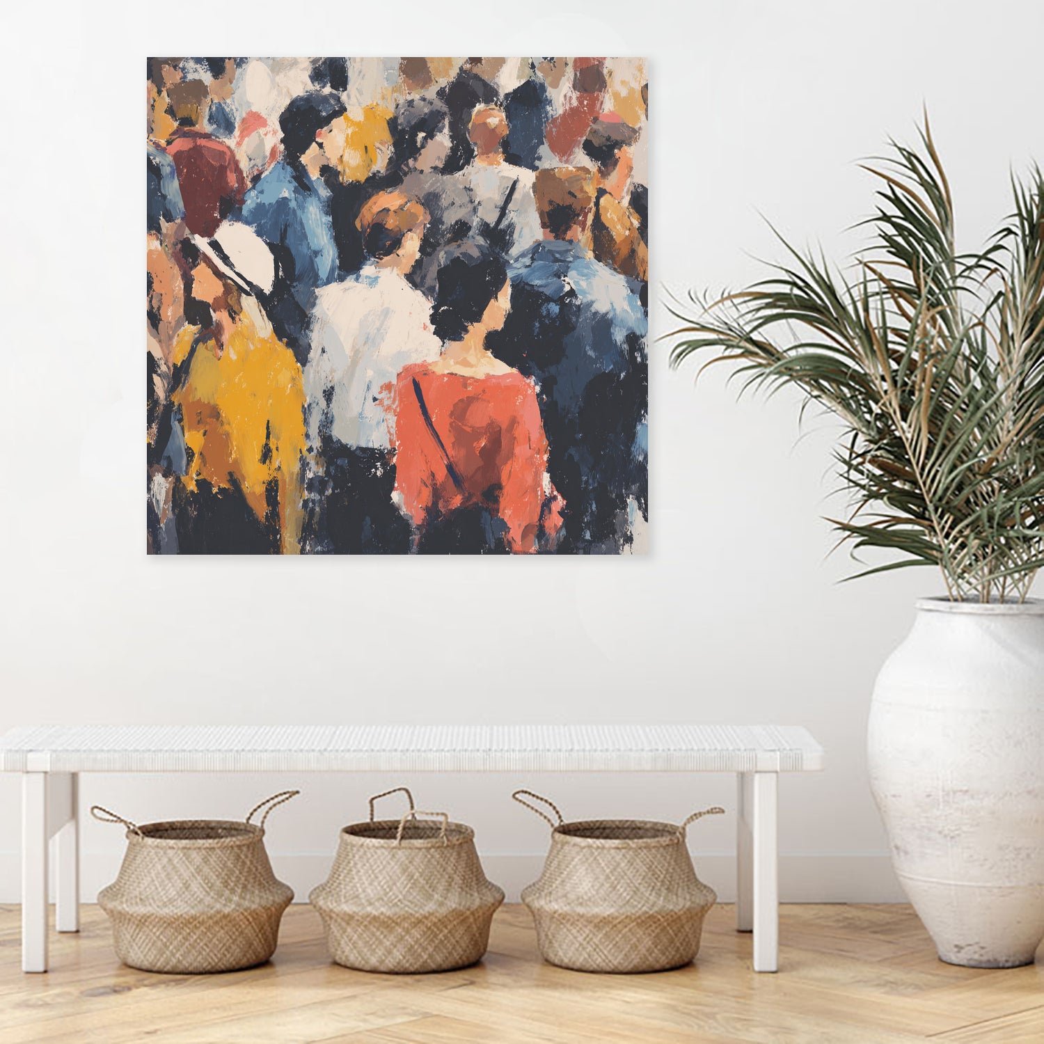 Faces in the Crowd II by Walker Noble on GIANT ART - figurative fashion other