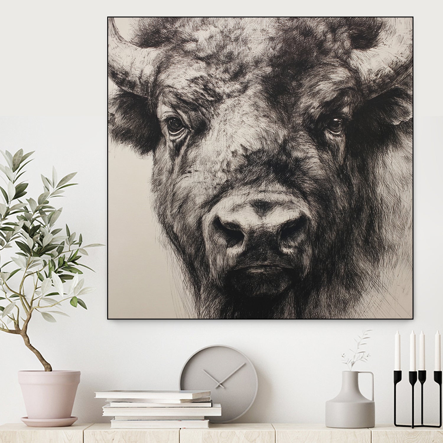 Western Plains Portrait I by Walker Noble on GIANT ART - animals nature horses