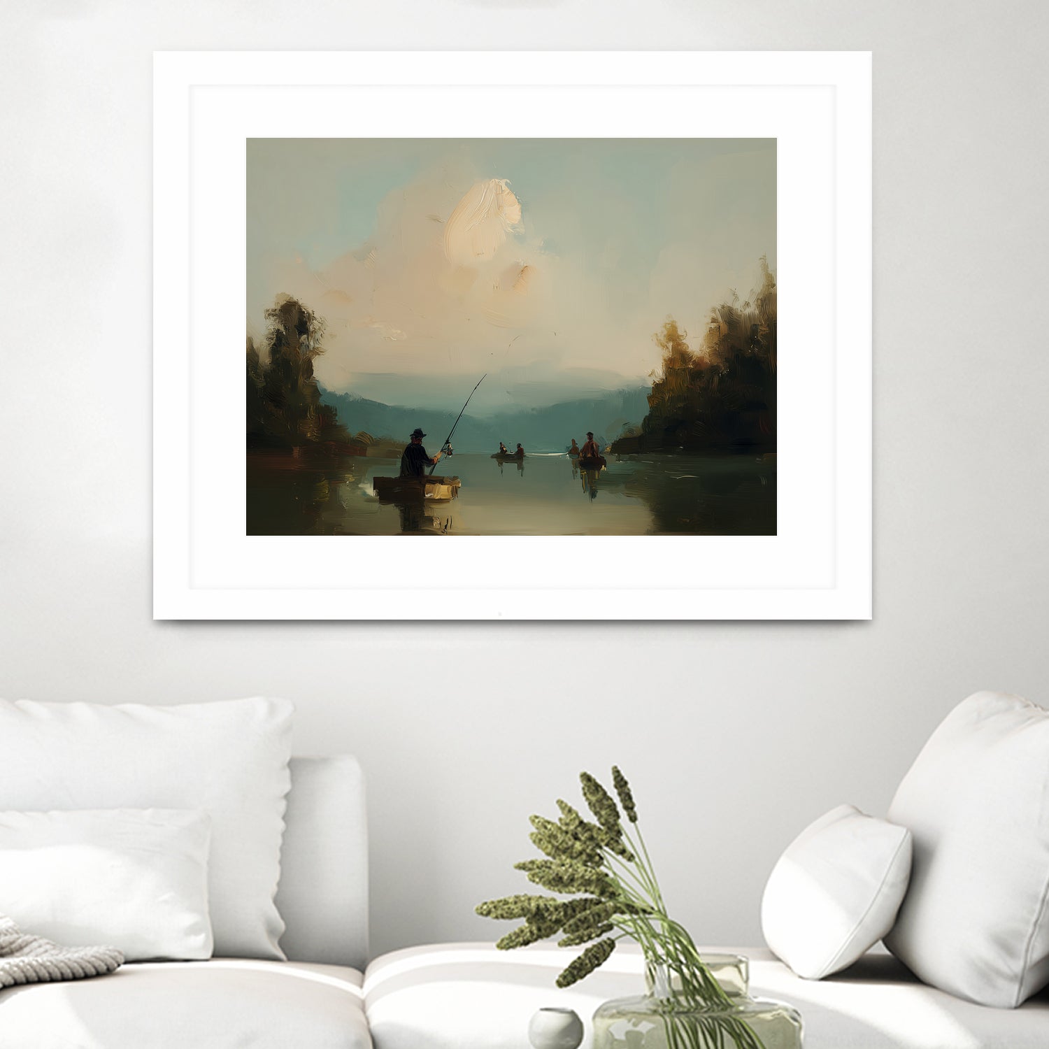 Twilight Catch I by Paula Freeman on GIANT ART - sports fishing