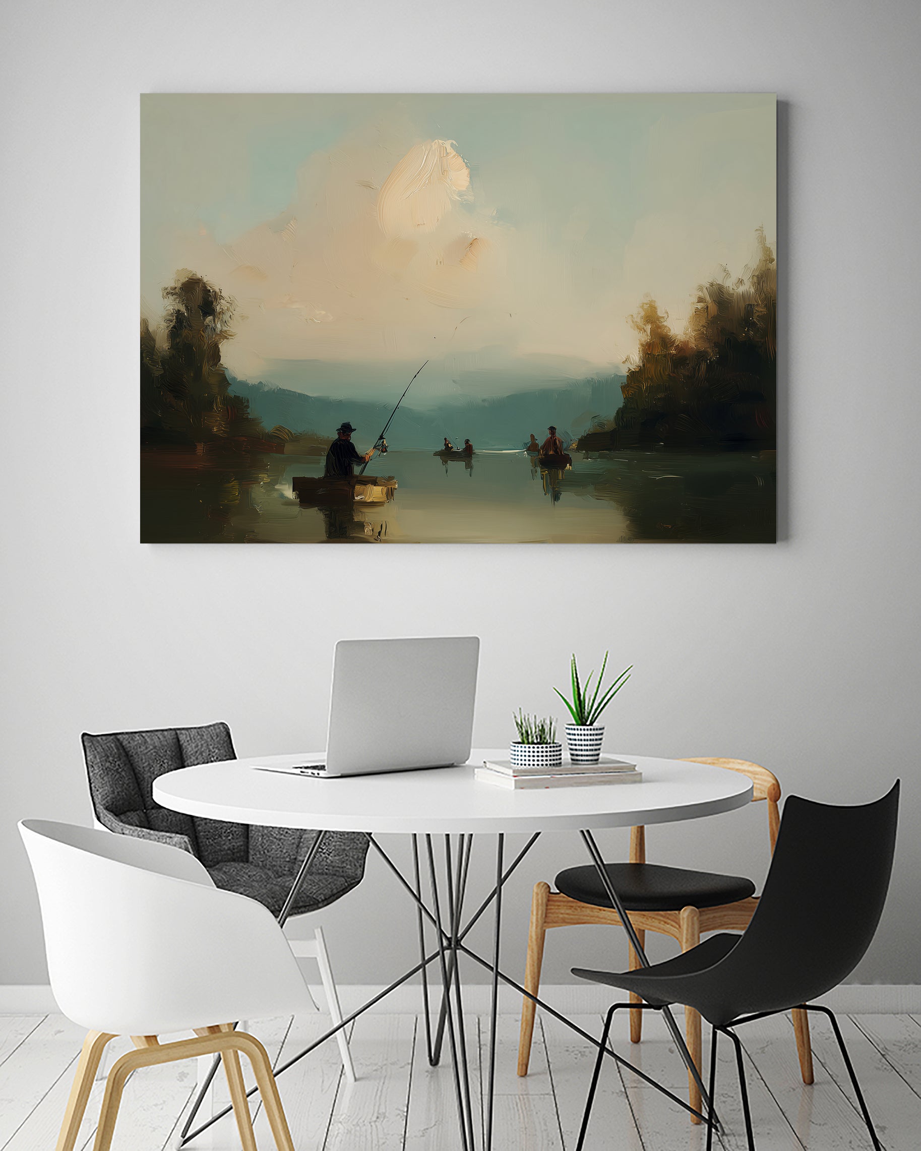 Twilight Catch I by Paula Freeman on GIANT ART - sports fishing