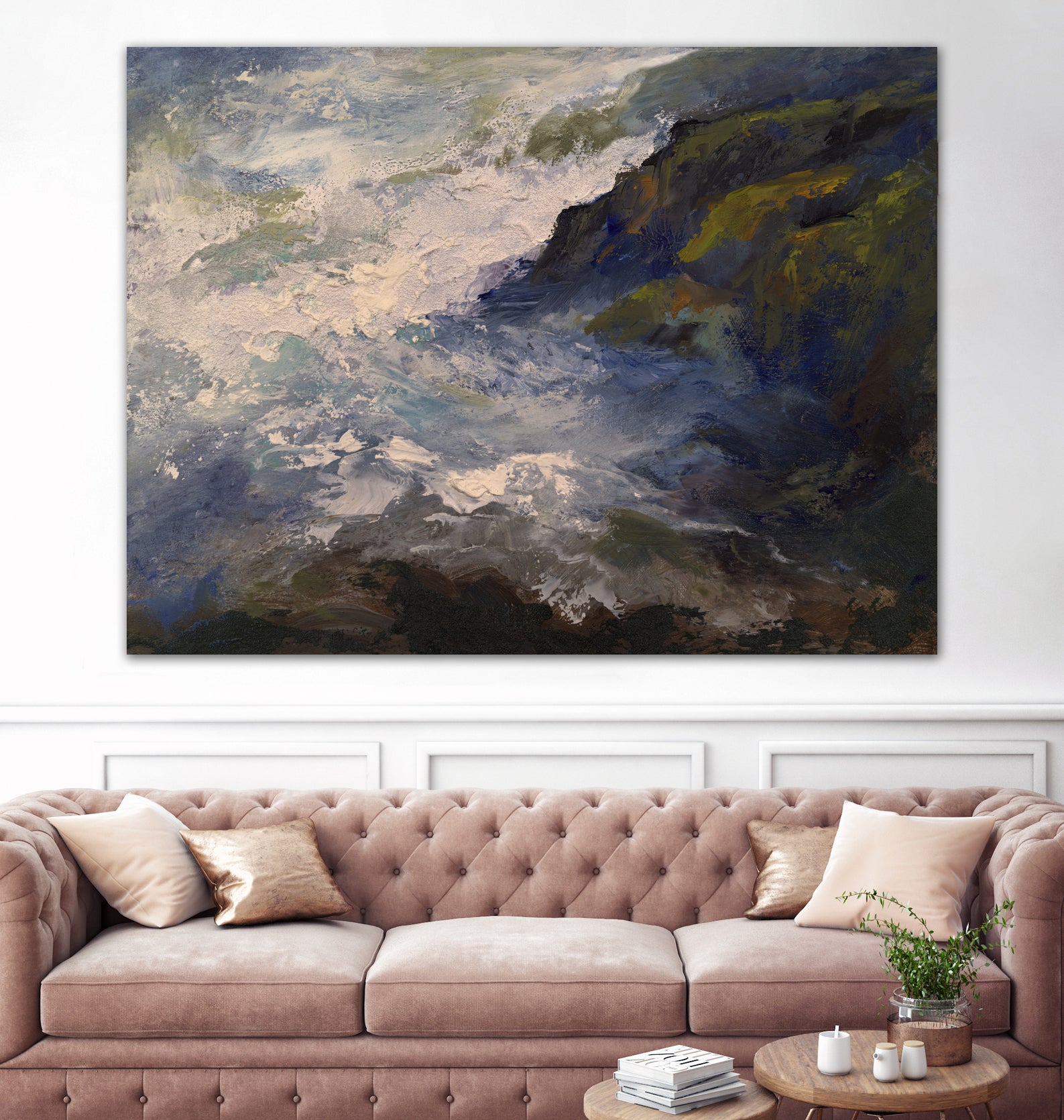 Cliff View by Sheila Finch on GIANT ART - landscapes seascapes seascapes