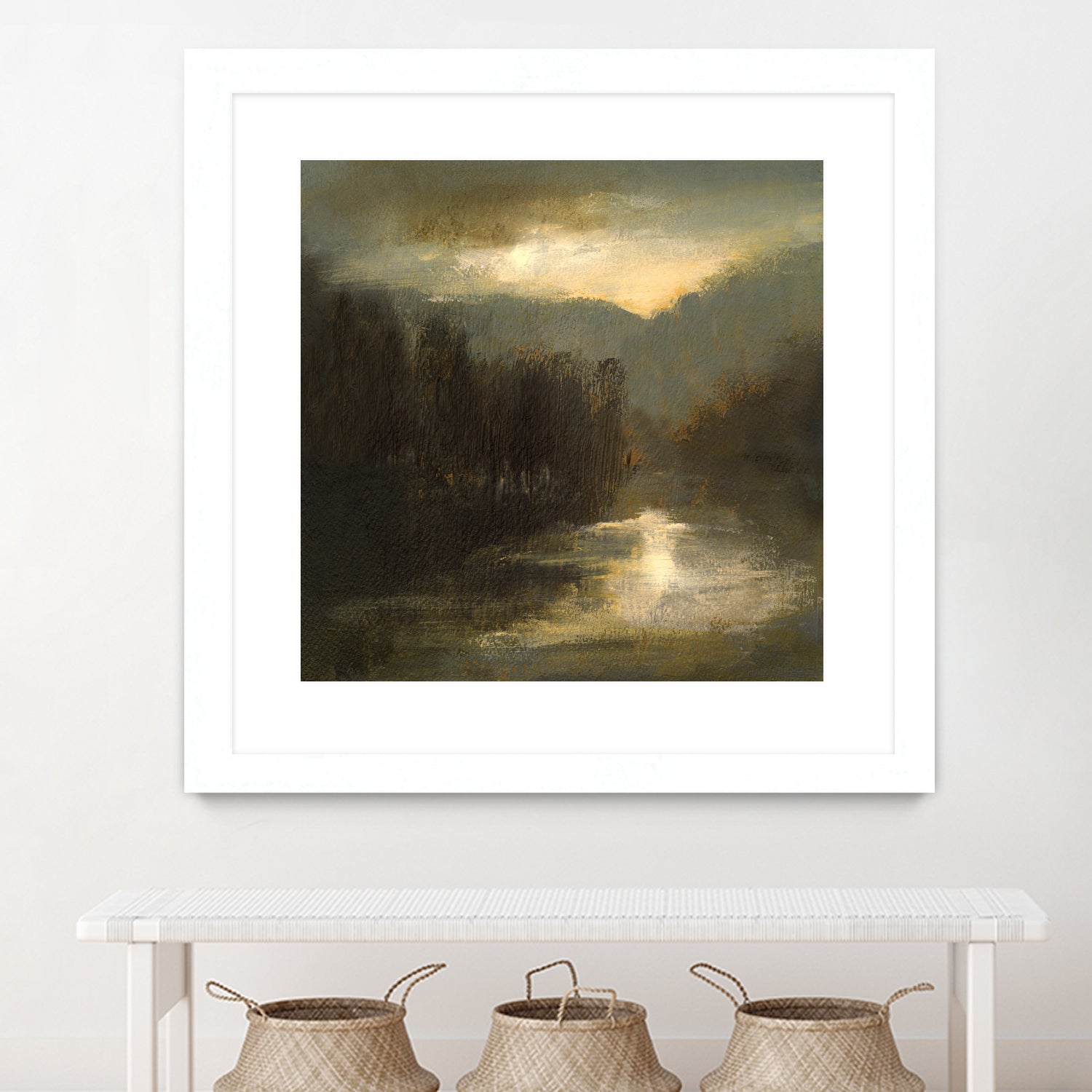 Nocturne in Gold by Sheila Finch on GIANT ART - landscapes seascapes lakes rivers