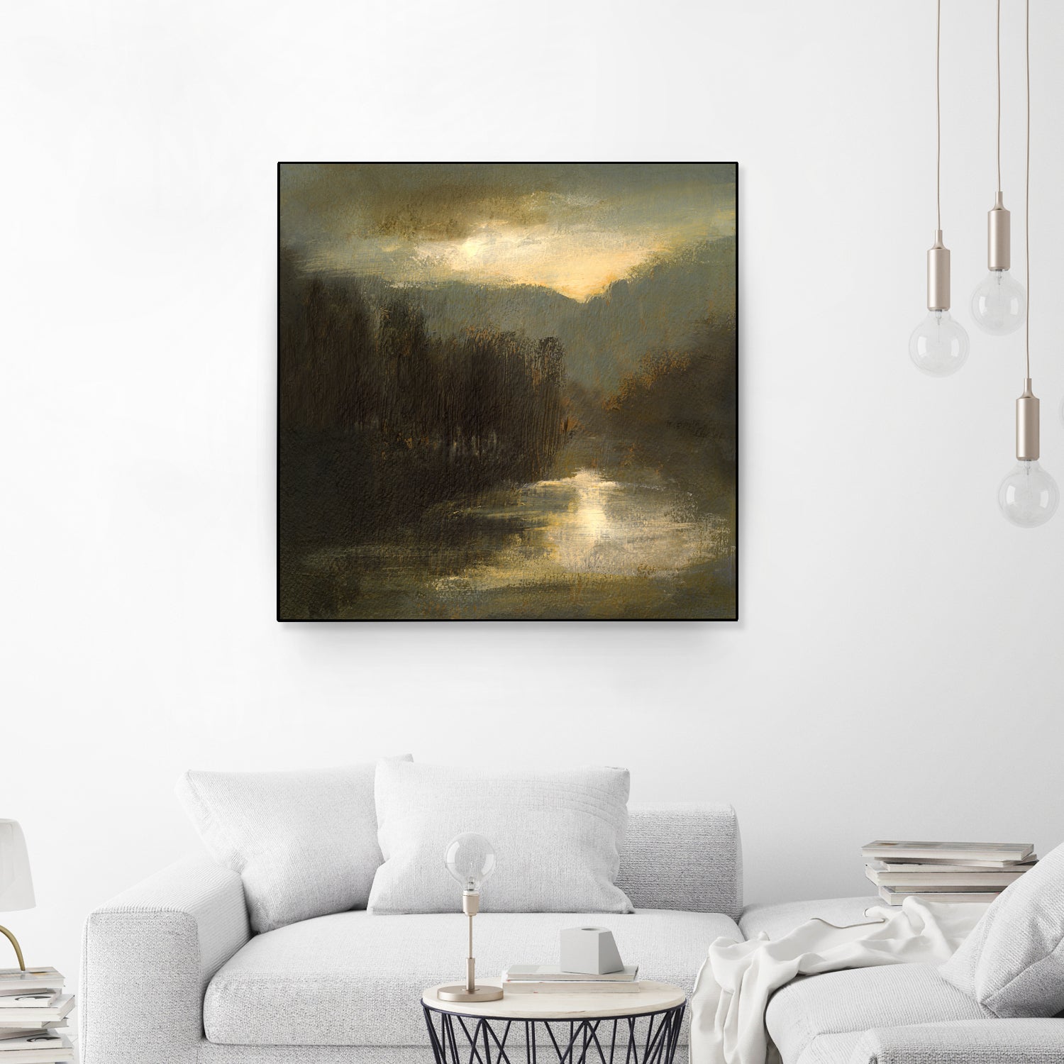 Nocturne in Gold by Sheila Finch on GIANT ART - landscapes seascapes lakes rivers