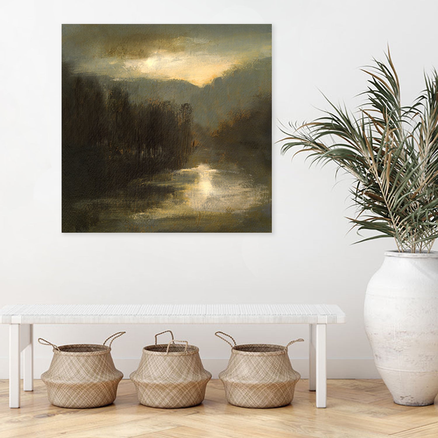 Nocturne in Gold by Sheila Finch on GIANT ART - landscapes seascapes lakes rivers