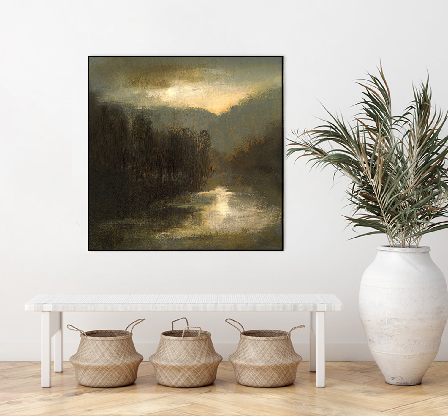 Nocturne in Gold by Sheila Finch on GIANT ART - landscapes seascapes lakes rivers