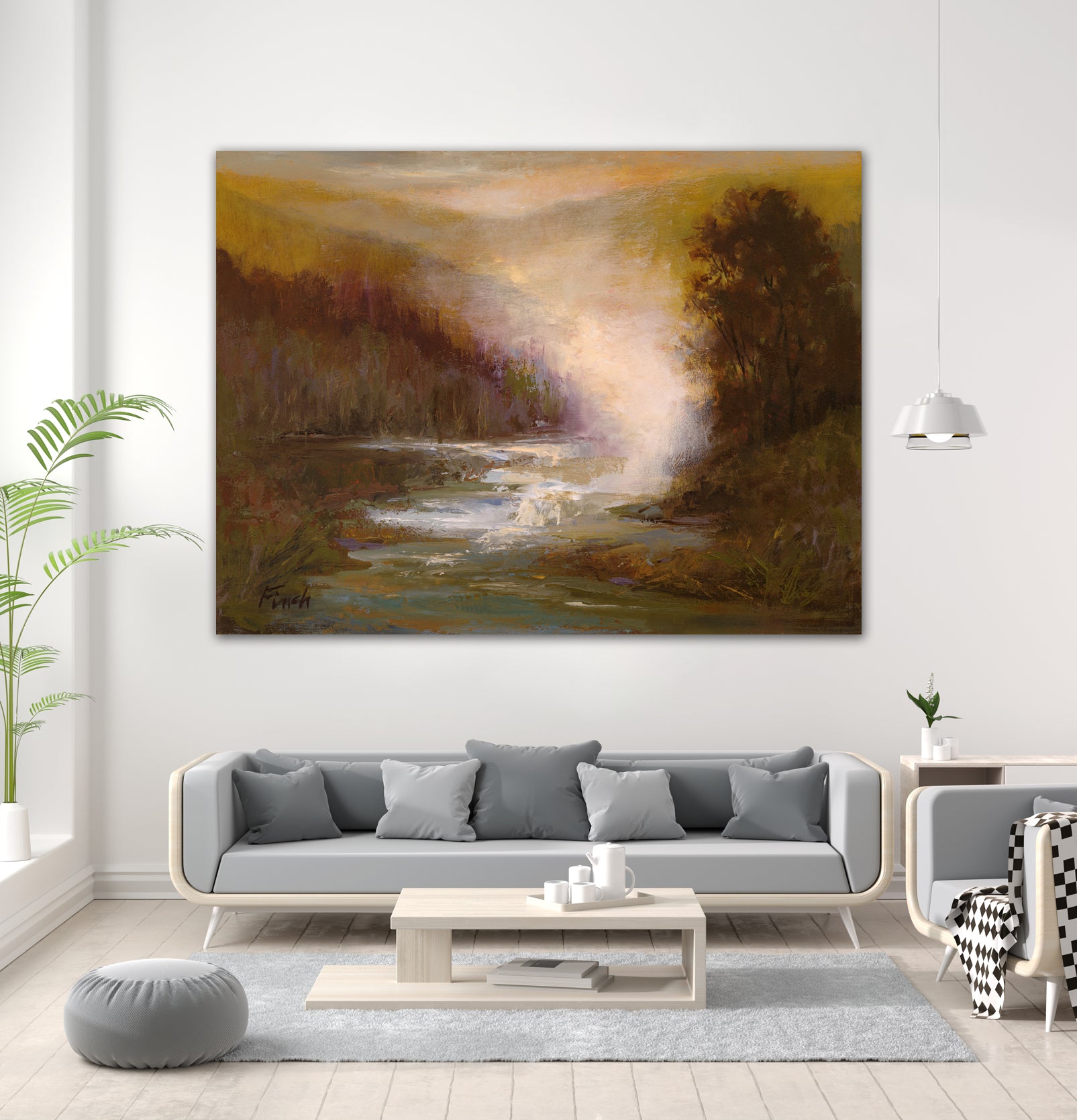 Waterfall Mist by Sheila Finch on GIANT ART - landscapes seascapes lakes rivers