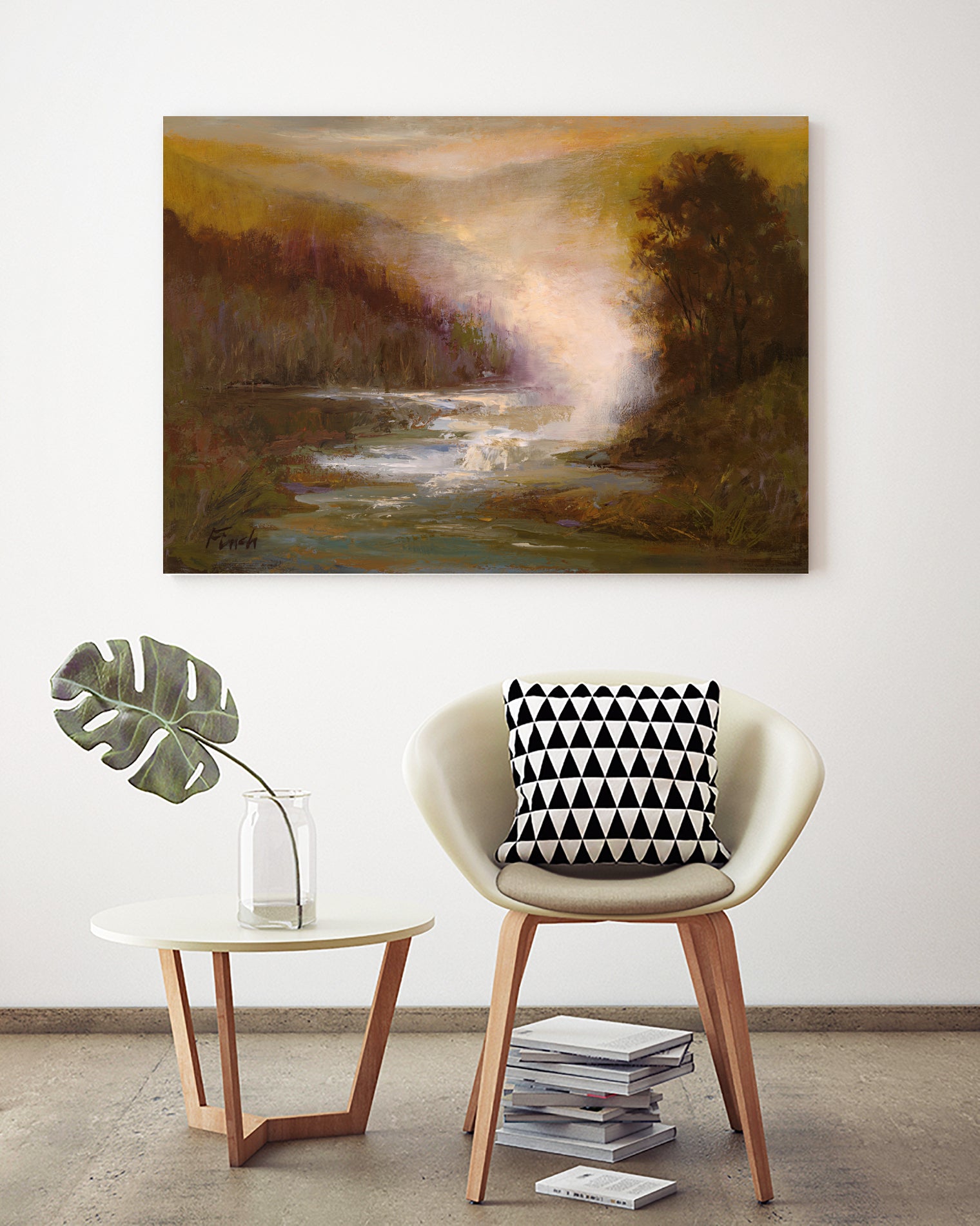 Waterfall Mist by Sheila Finch on GIANT ART - landscapes seascapes lakes rivers