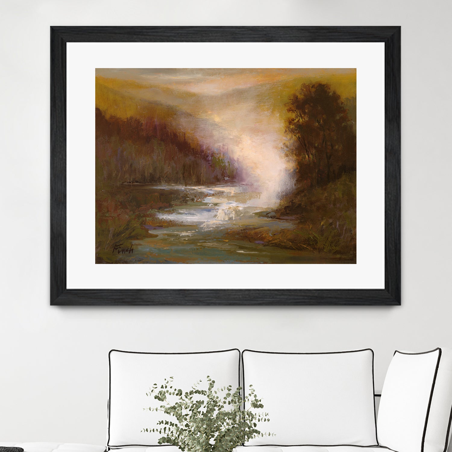 Waterfall Mist by Sheila Finch on GIANT ART - landscapes seascapes lakes rivers