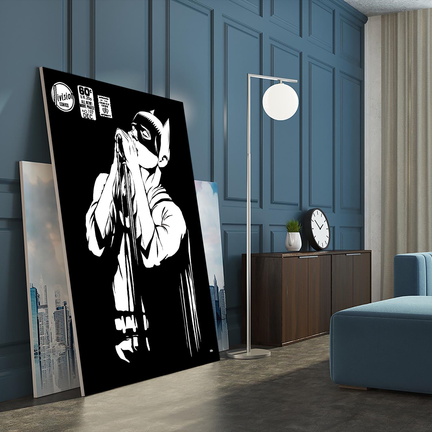 Post-Punk Dark Knight | The Shadowplay B&W Edition by Butcher Billy on GIANT ART