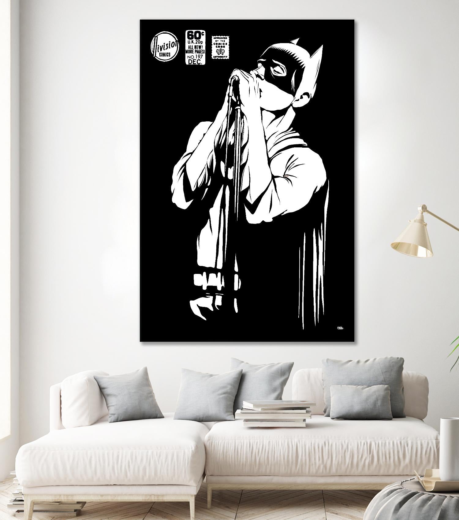 Post-Punk Dark Knight | The Shadowplay B&W Edition by Butcher Billy on GIANT ART