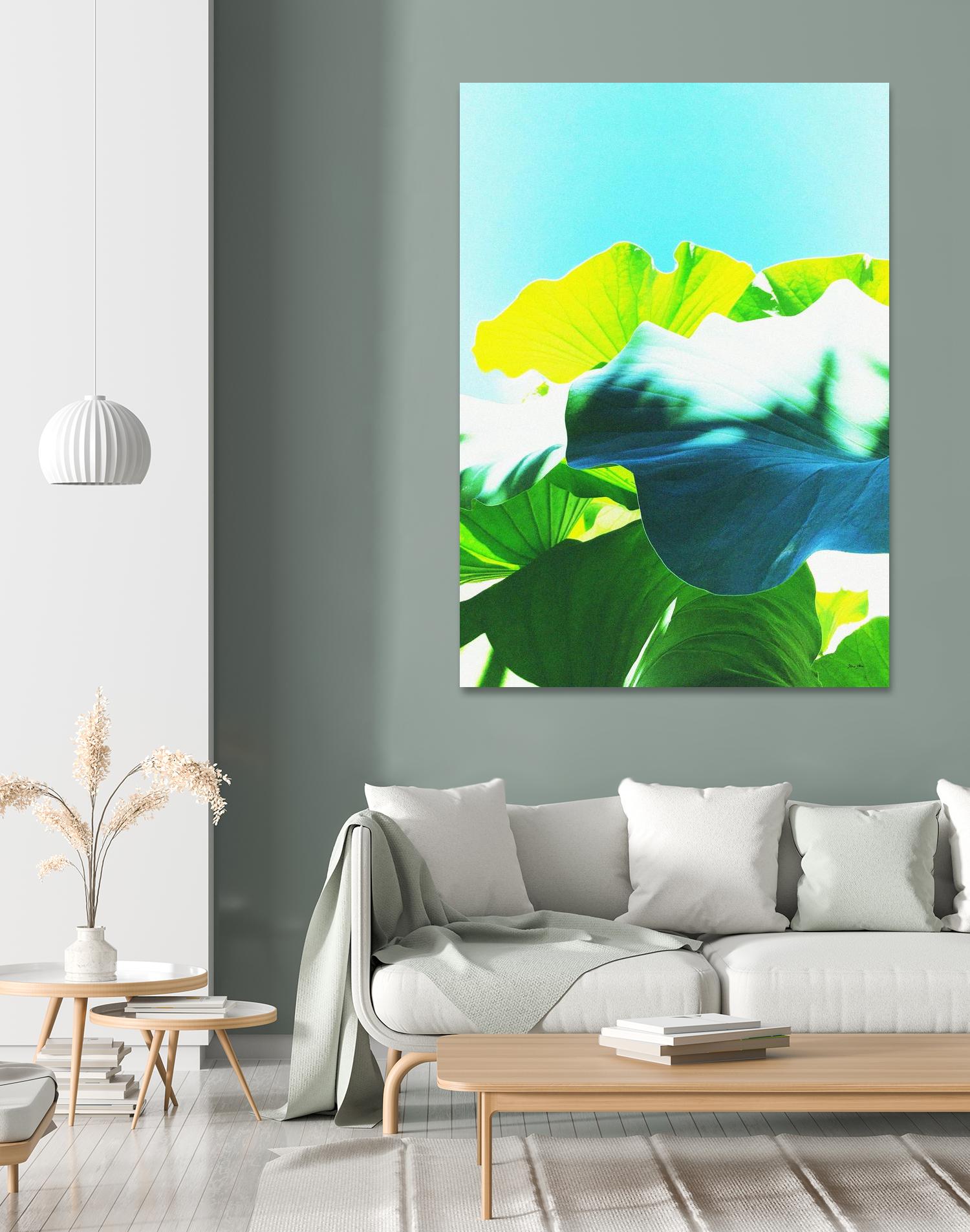 LOTUS MAGIC - Blue by Dominique Vari on GIANT ART