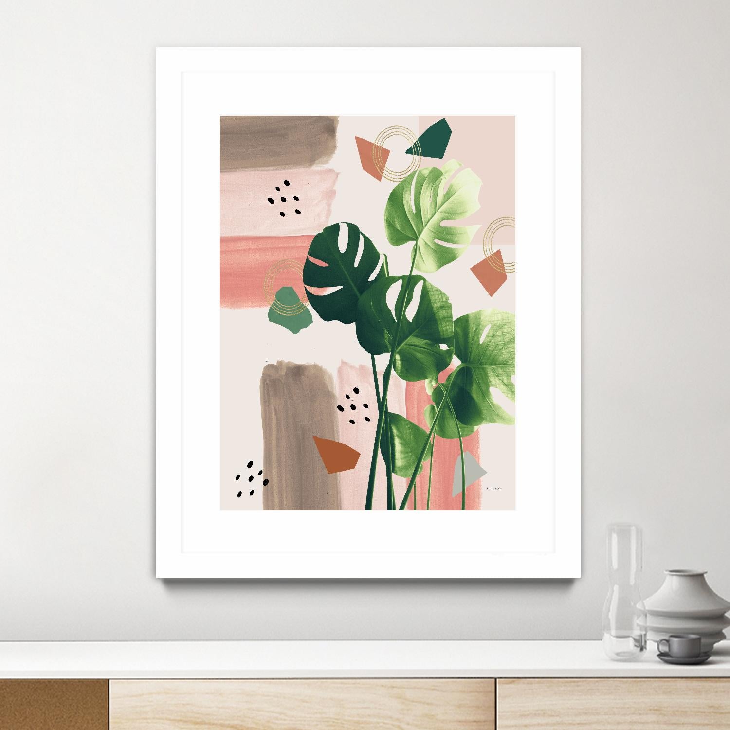 Monstera Summer Glam #1 #tropical #decor #art by Anita's & Bella's Art on GIANT ART