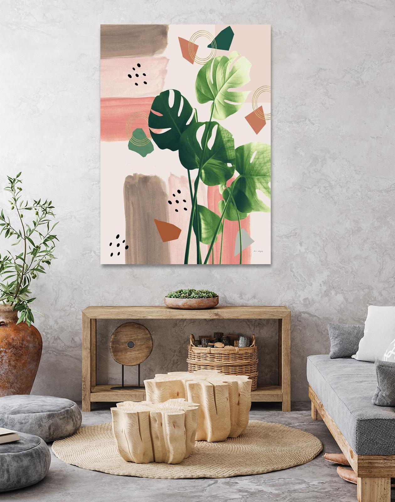 Monstera Summer Glam #1 #tropical #decor #art by Anita's & Bella's Art on GIANT ART