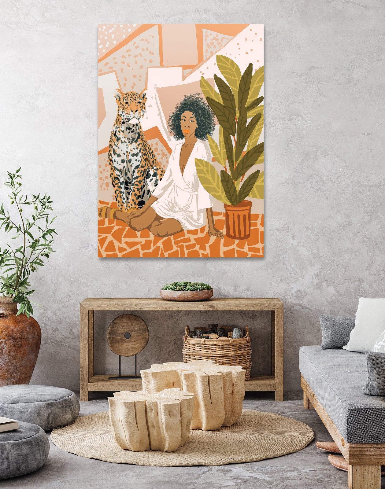 House Guest by 83 oranges on GIANT ART - brown digital