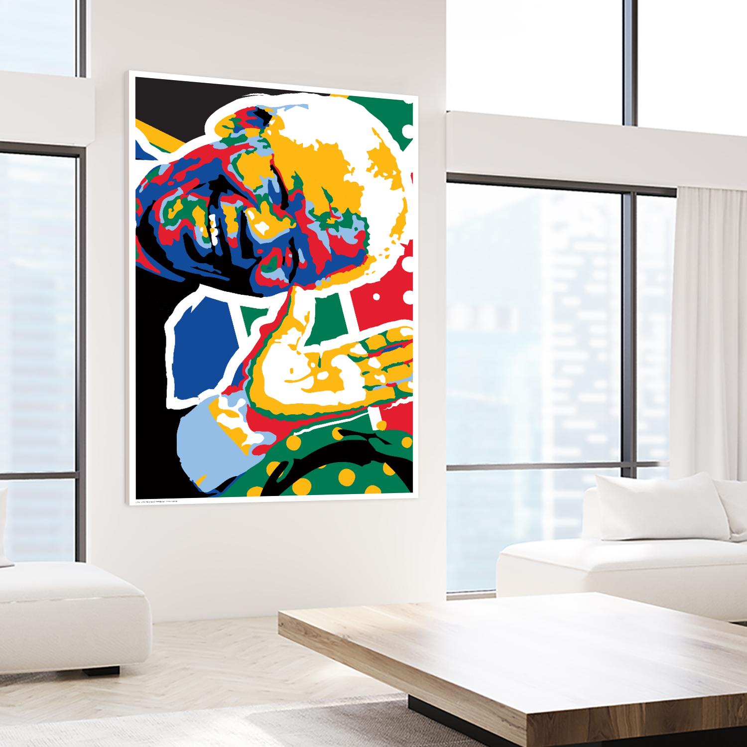 Madiba by Ray Lengelé on GIANT ART - yellow celebrities