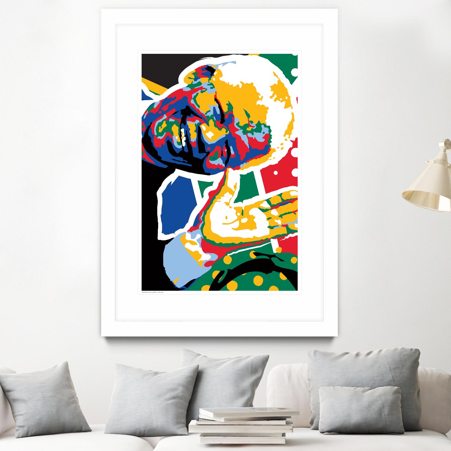 Madiba by Ray Lengelé on GIANT ART - green street art nelson mandela