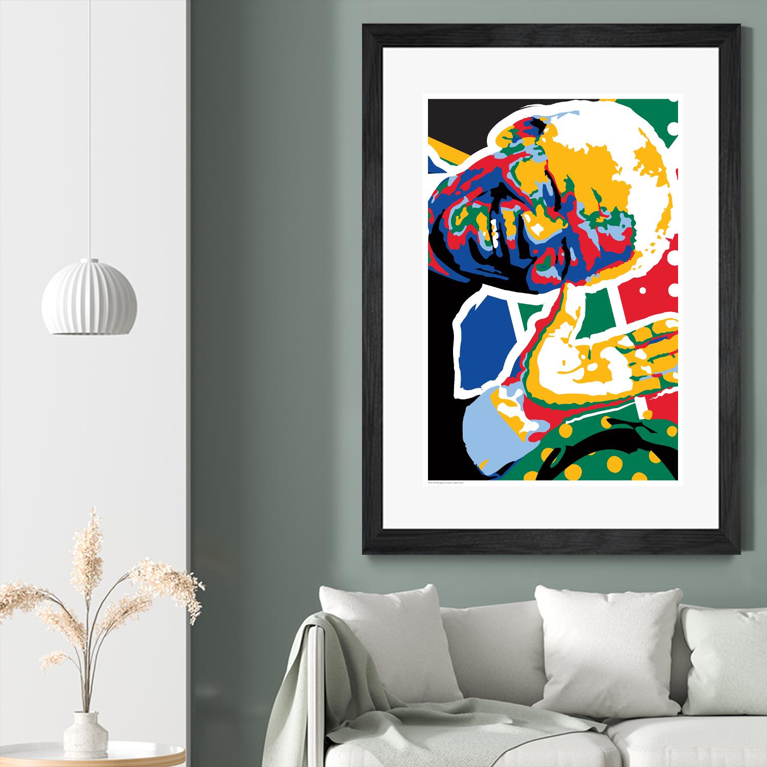 Madiba by Ray Lengelé on GIANT ART - green street art nelson mandela