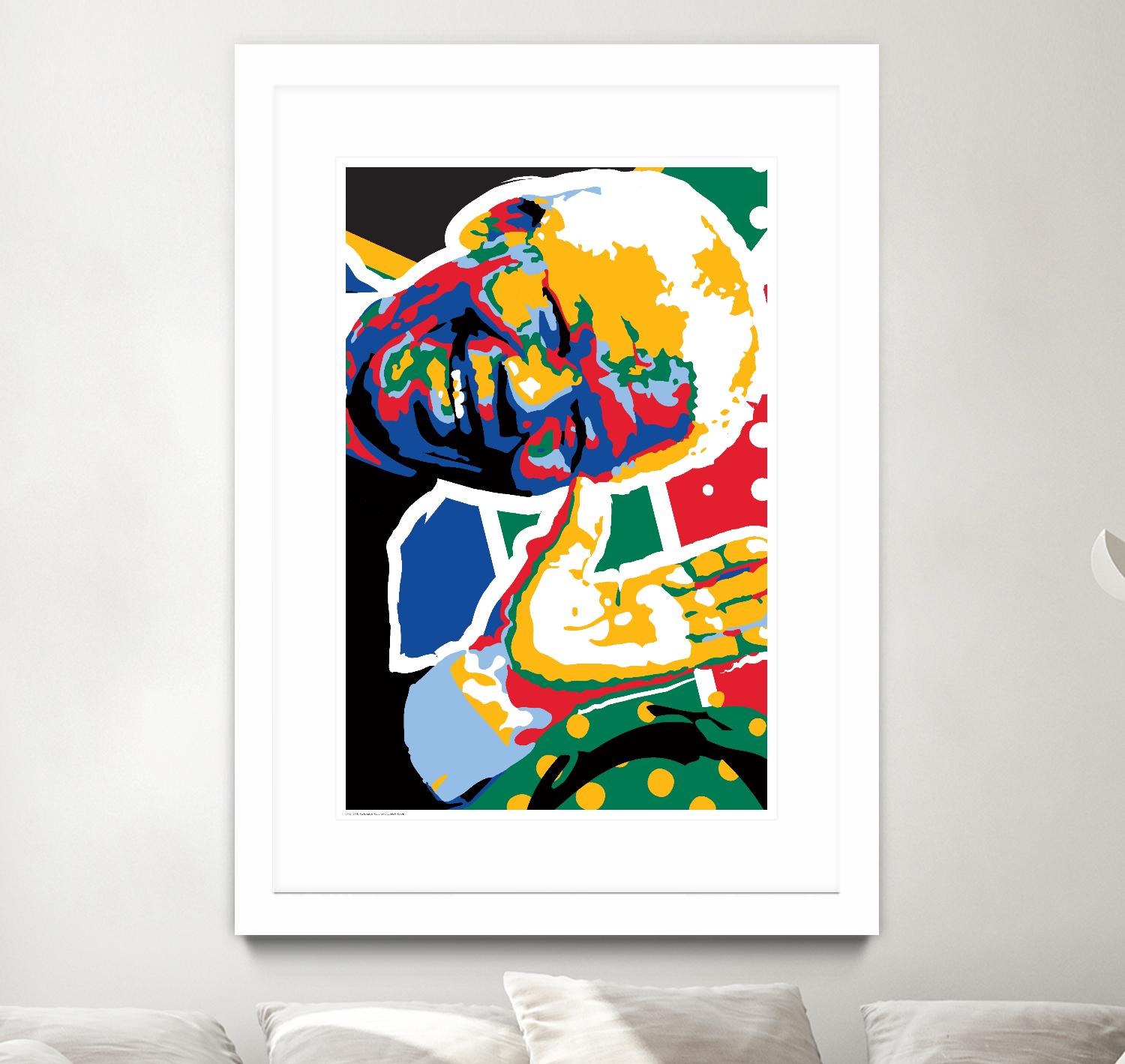 Madiba by Ray Lengelé on GIANT ART - green street art nelson mandela