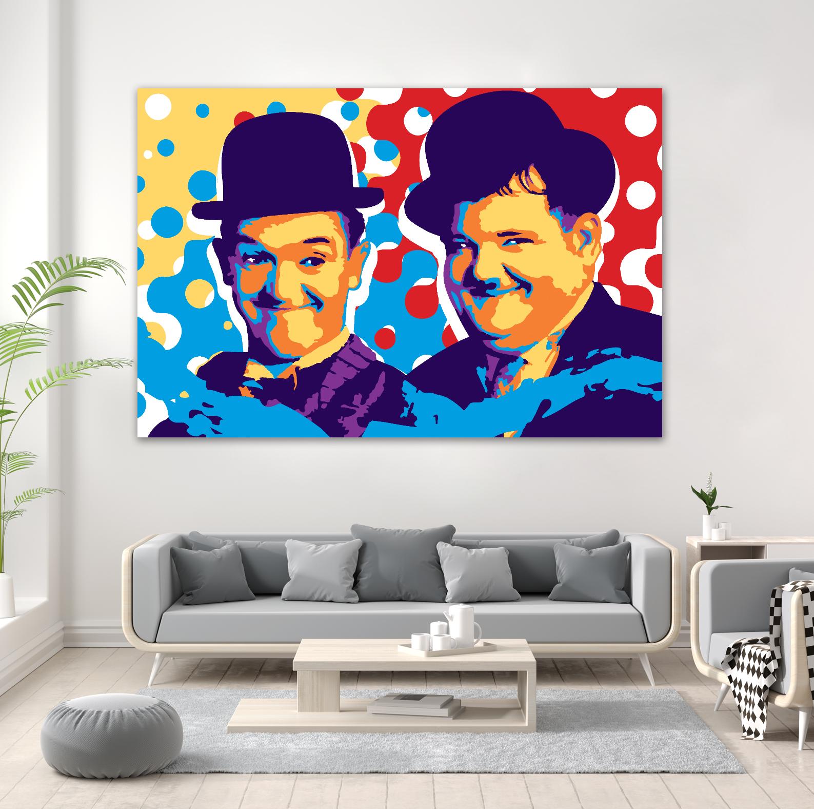 L&H by Ray Lengelé on GIANT ART - blue street art movies