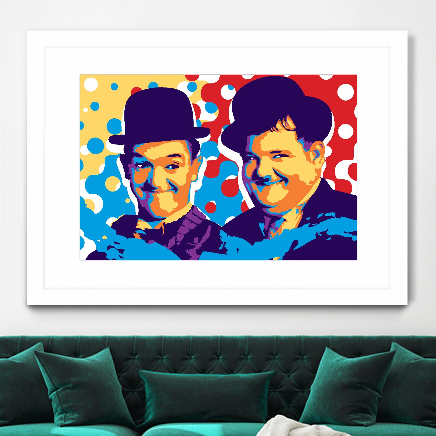 L&H by Ray Lengelé on GIANT ART - blue street art movies