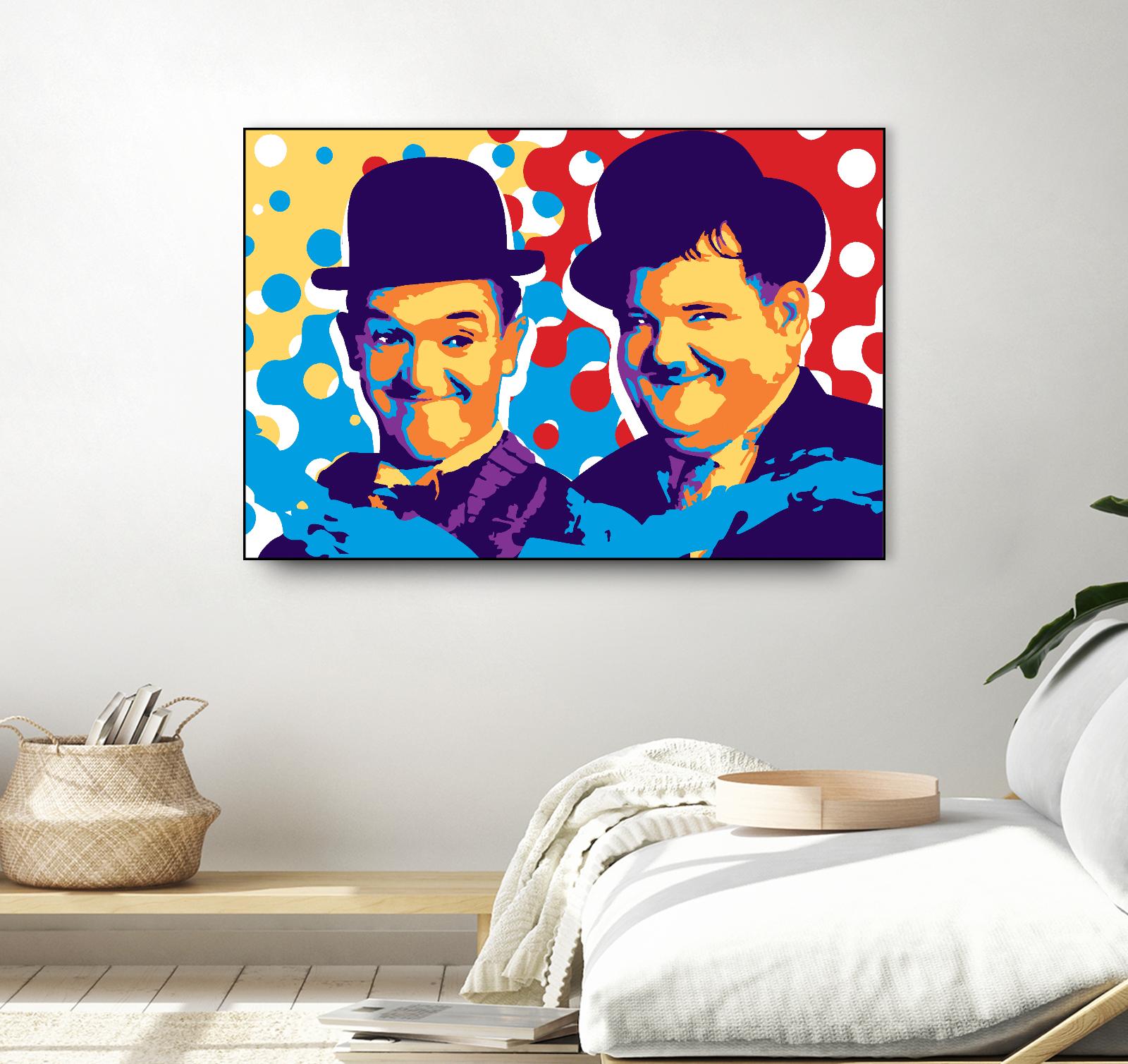 L&H by Ray Lengelé on GIANT ART - blue street art movies